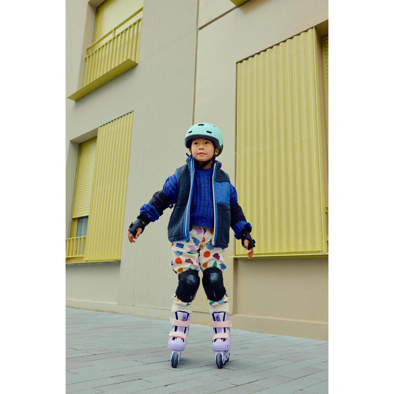 Cască role skateboard trotinetă bicicletă B100 verde copii