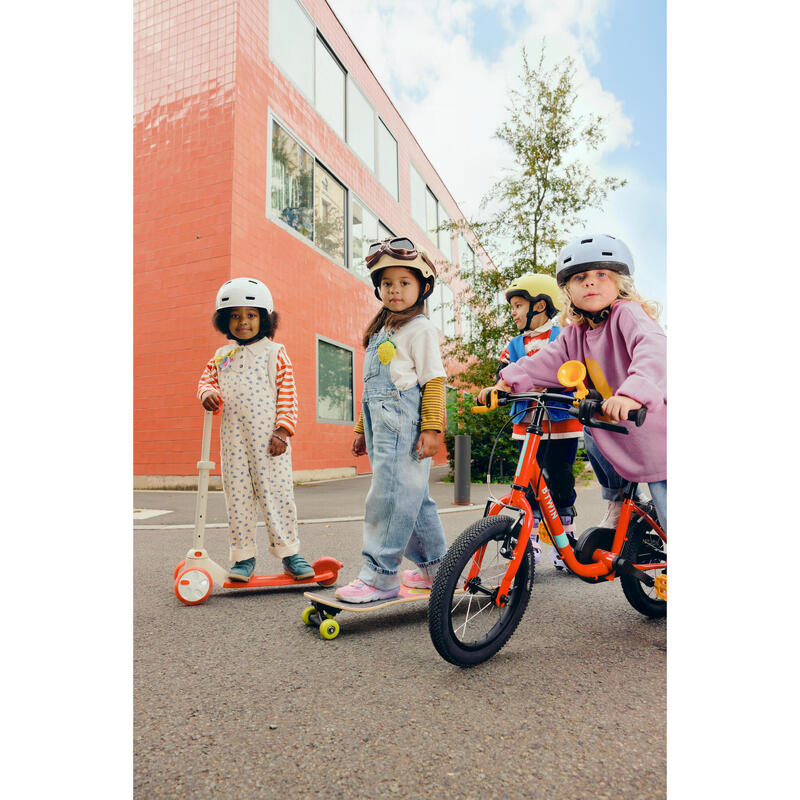 Cască role skateboard trotinetă bicicletă B100 galbenă copii