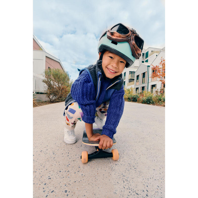 Cască role skateboard trotinetă bicicletă B100 verde copii