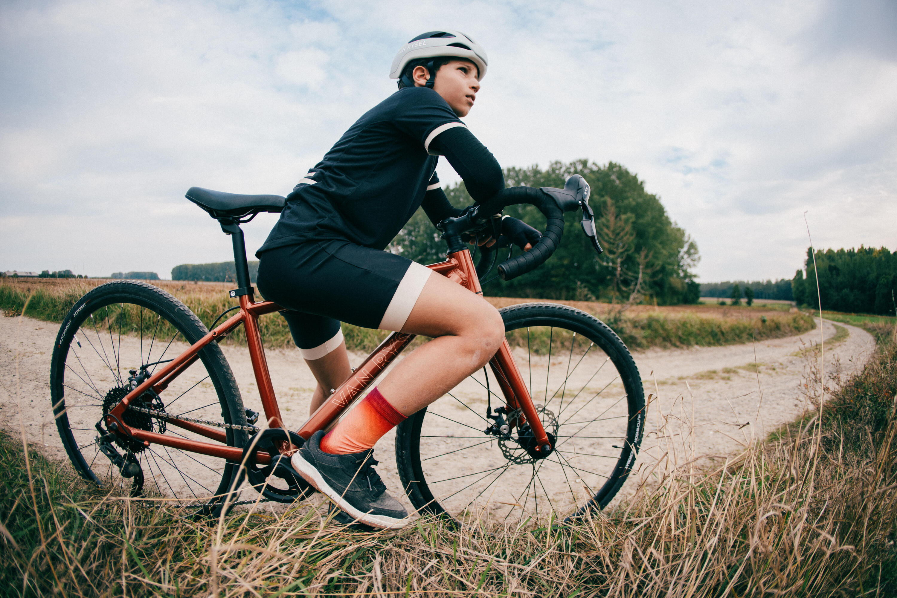 Kindervelo Gravelbike 26 Zoll 9-12 Jahre, GRVL 500 rot 22/22