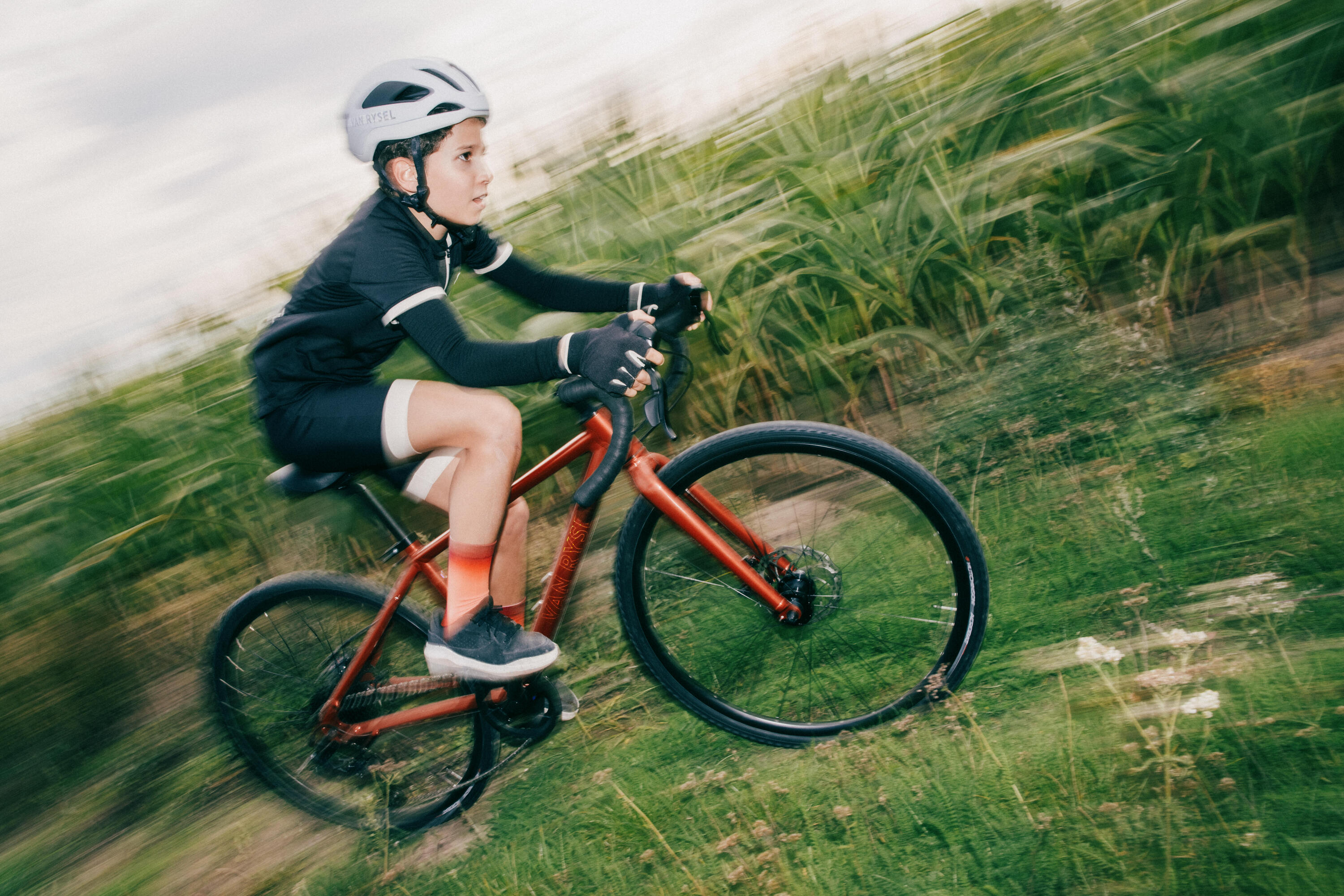 Kindervelo Gravelbike 26 Zoll 9-12 Jahre, GRVL 500 rot 18/22