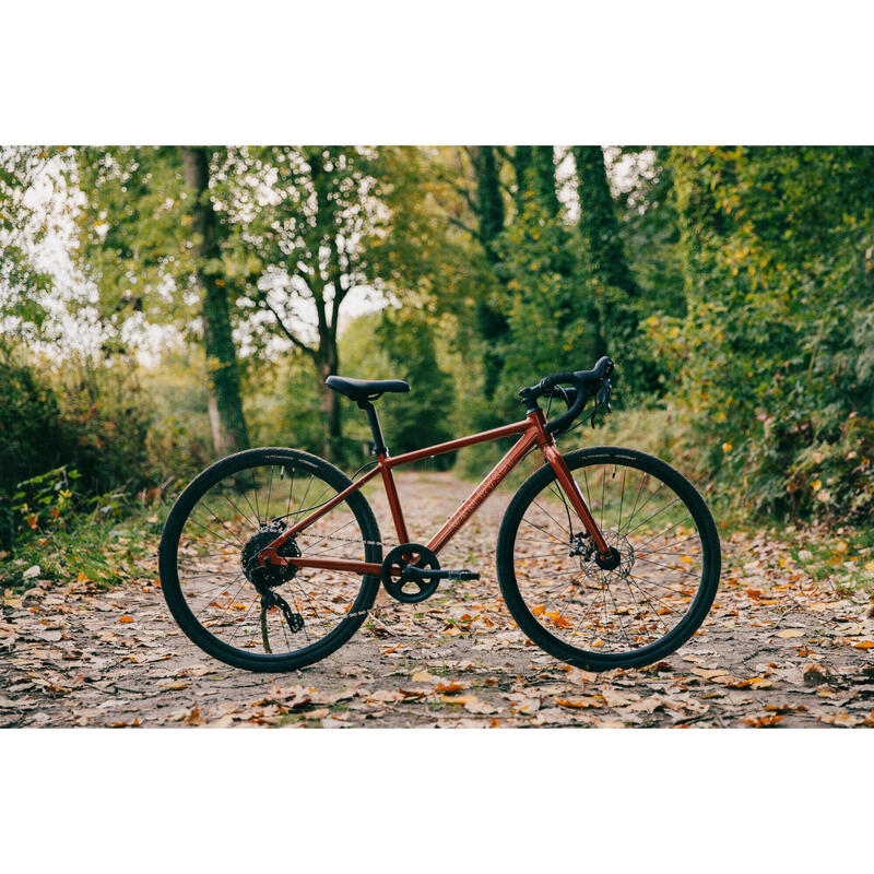 Bicicletă Gravel 26’’ 9-12 ani GRVL 500 Roșu Copii