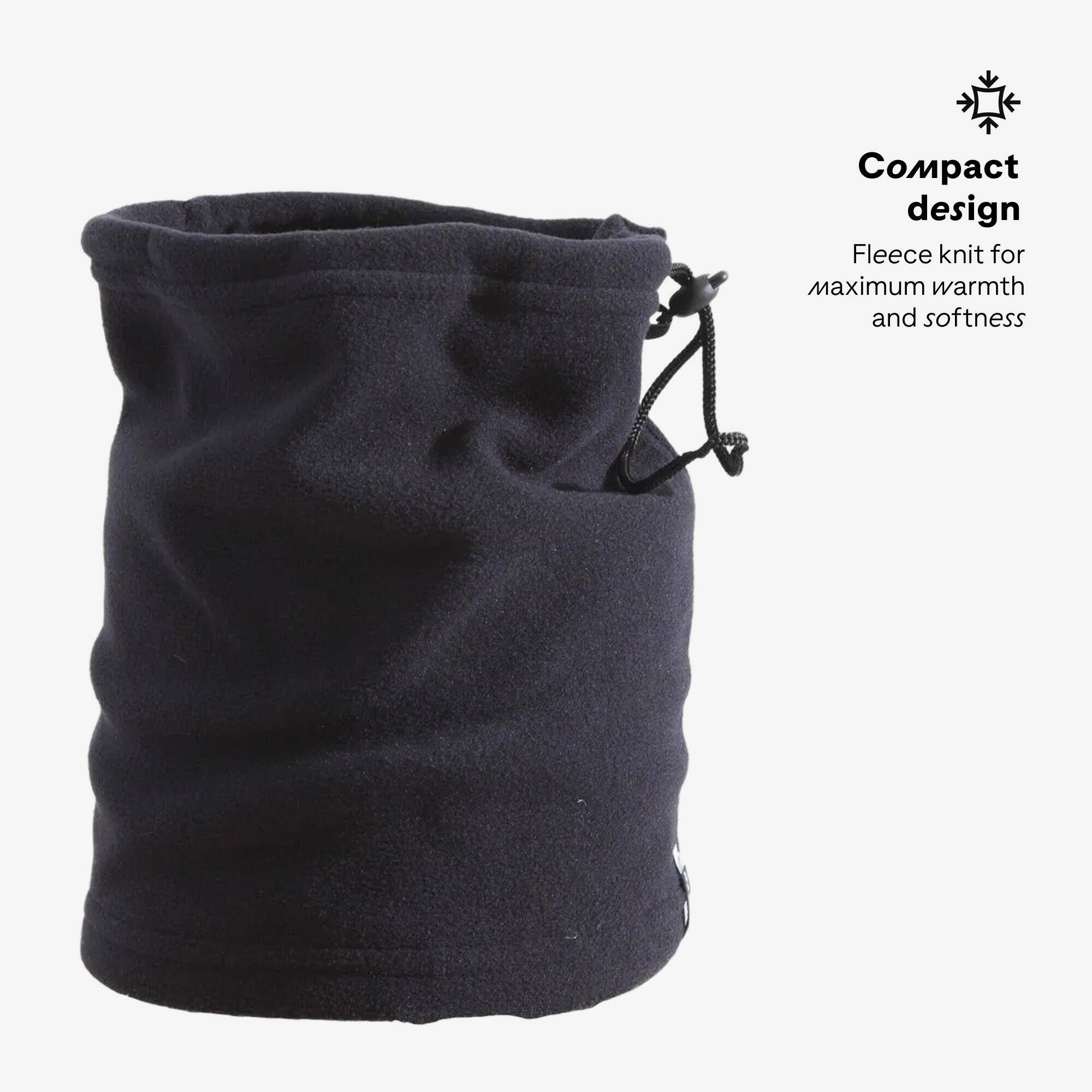 Winter Neck Warmer - Adjustable Black -  4
