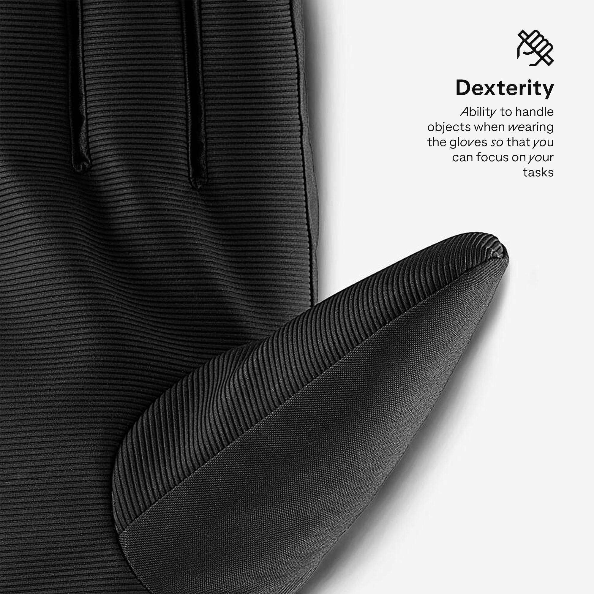 Winter Gloves for Skiing GL100 Waterproof - Black