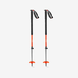 Bâtons de ski de randonnée/freeride télescopiques, SIMOND VARIO 2 Safety orange