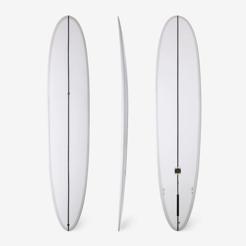 Placă SURF LONGBOARD 900 9' Performance  60 L. Vândută cu 2 +1 înotătoare centrală de 8"