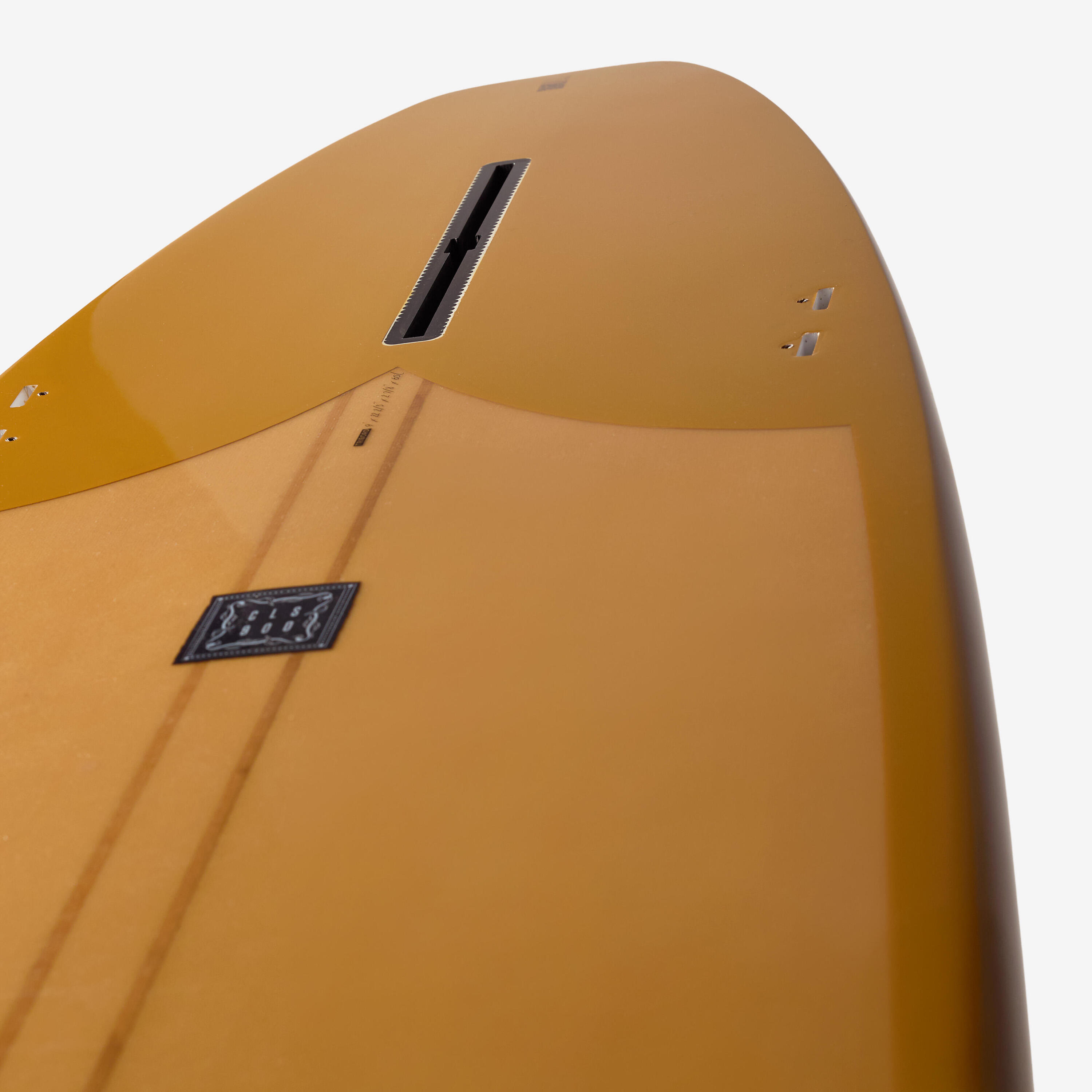 Longboard-Surfbrett 9', 900 Classic orange (ohne Finnen) 8/10