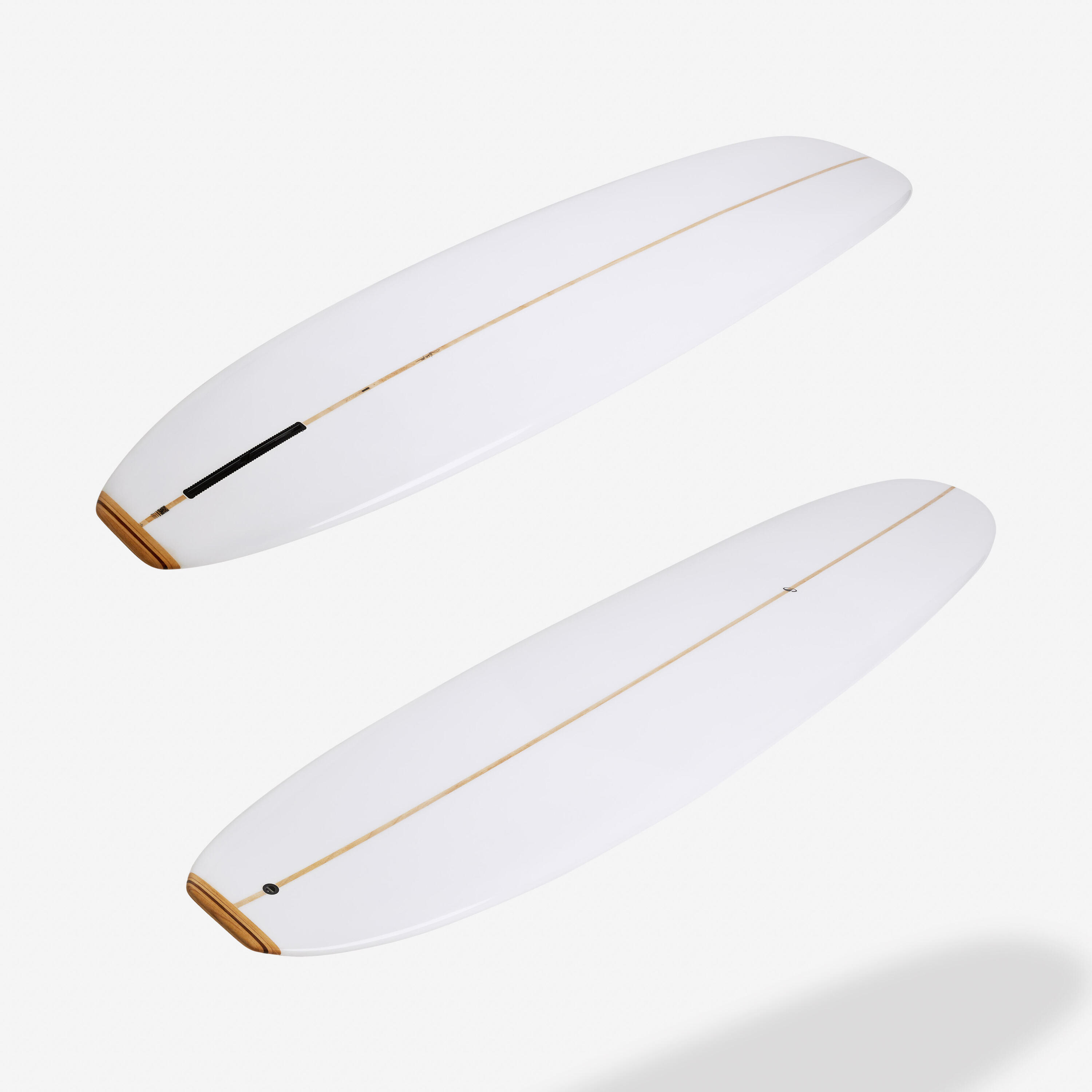 Planche de longboard surf 9'4, 900 Noserider clear blanc 9/12