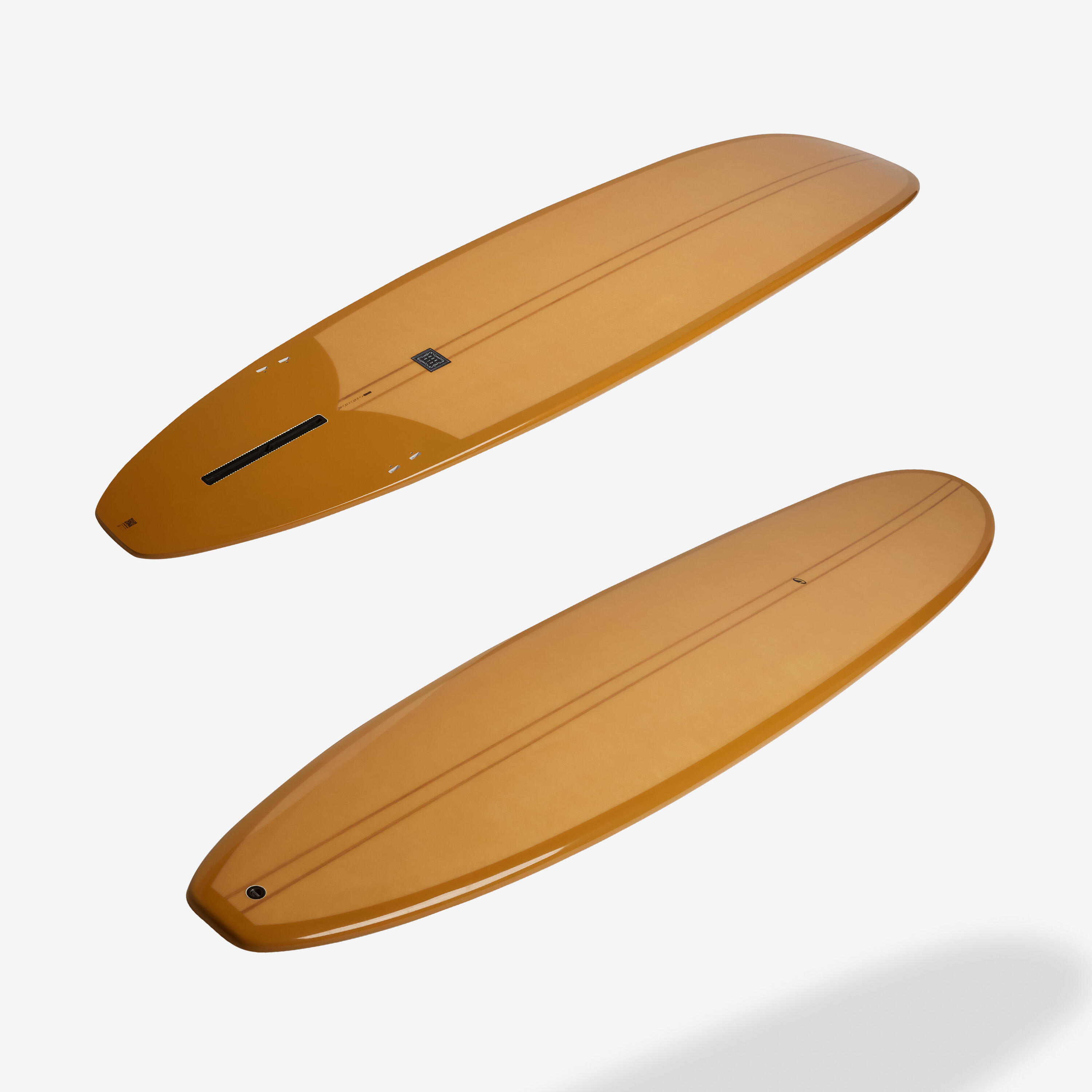 Longboard-Surfbrett 9', 900 Classic orange (ohne Finnen) 7/10