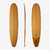 Planche longboard surf 9', 900 Classique orange ( sans ailerons )