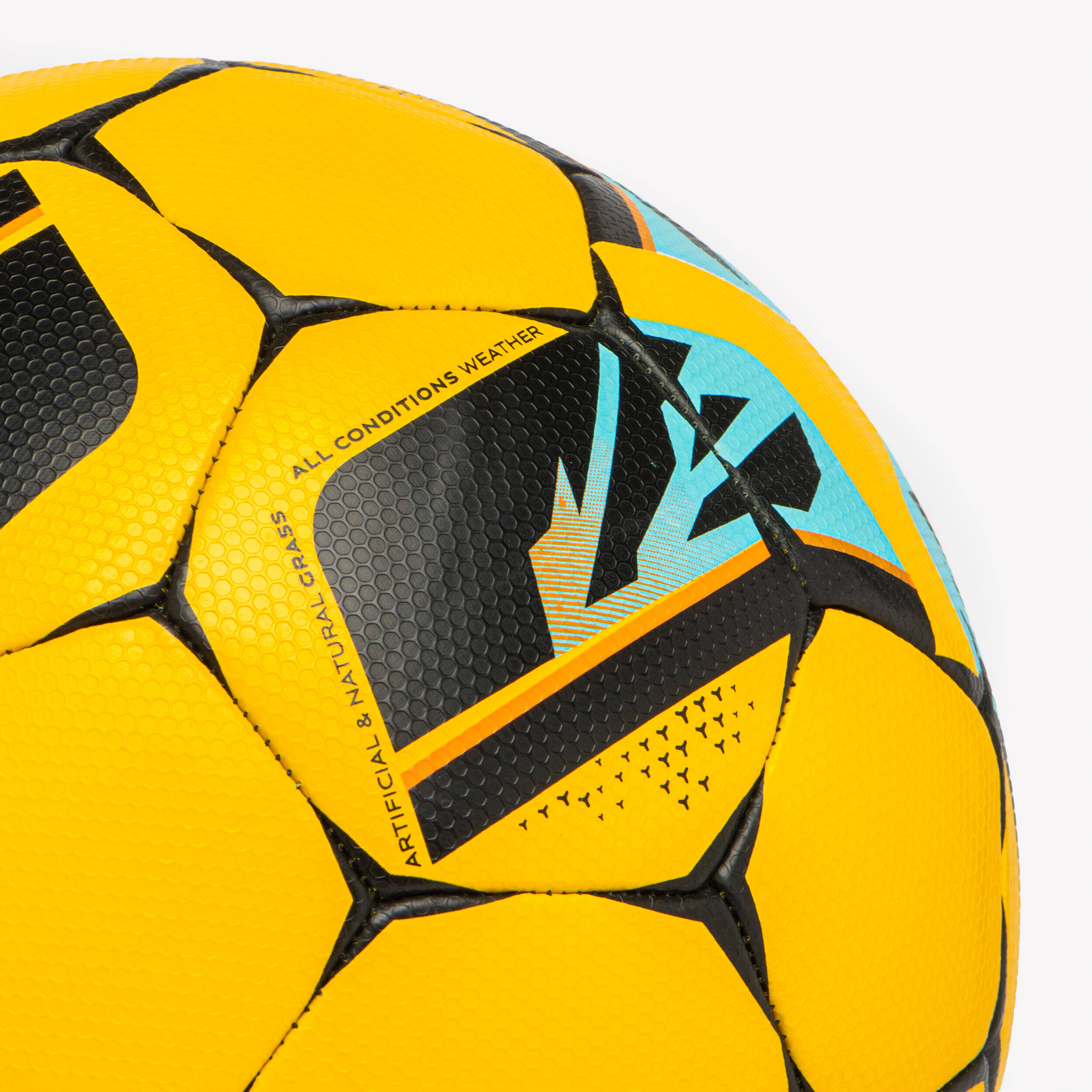 Club Ball Resist Size 5, Hybrid Technology, Rubber Coating - Yellow -  4