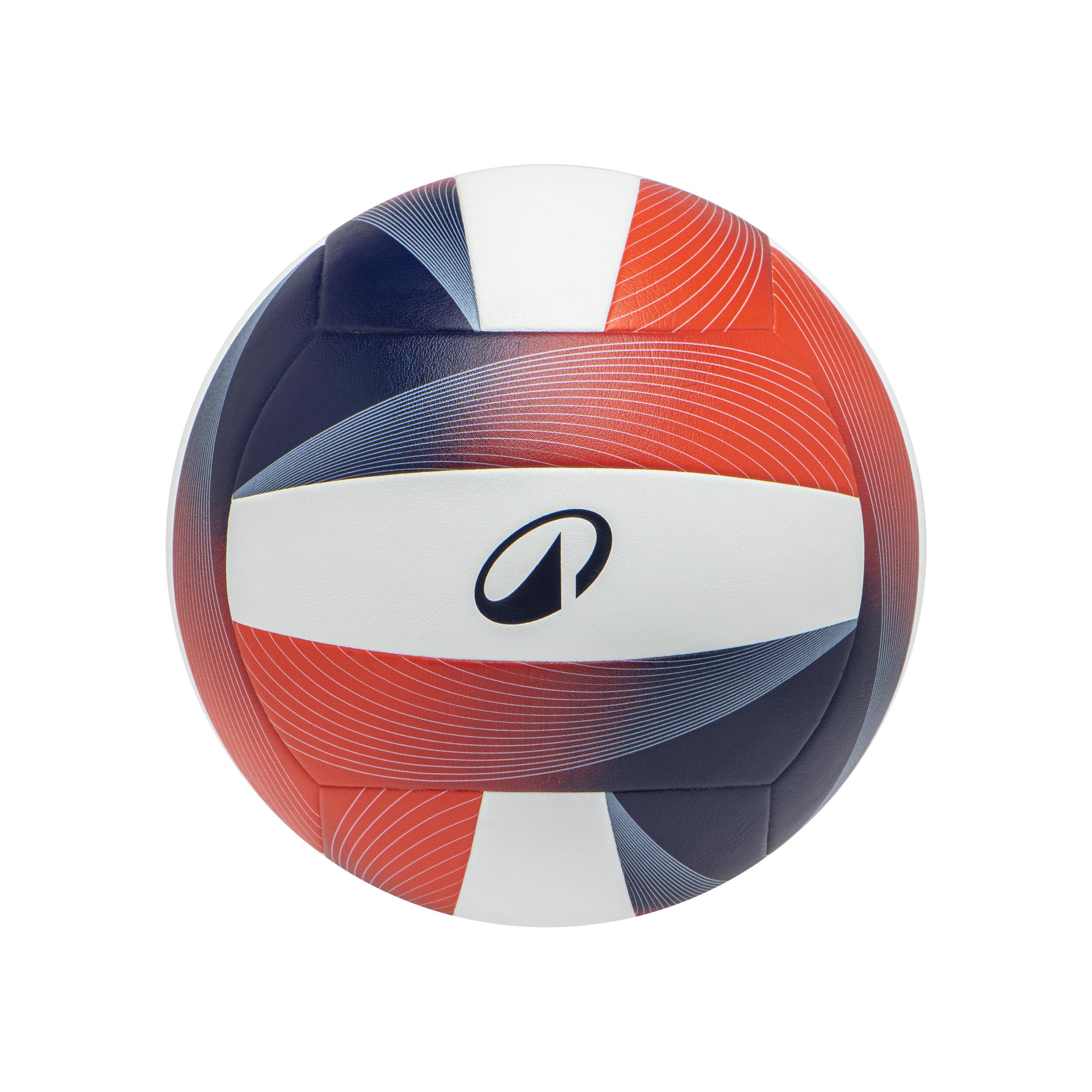 Pallone pallavolo VB500 bianco-blu-rosso 7/13