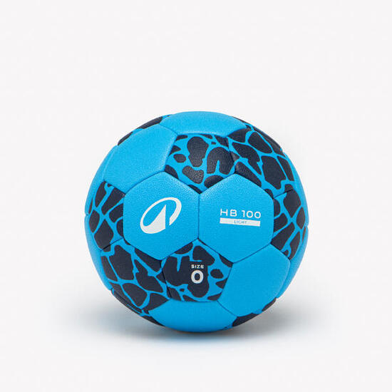 Ballon de handball taille 0 - hb100 light bleu