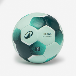 Ballon de handball grip taille 3, H500 Ultragrip vert