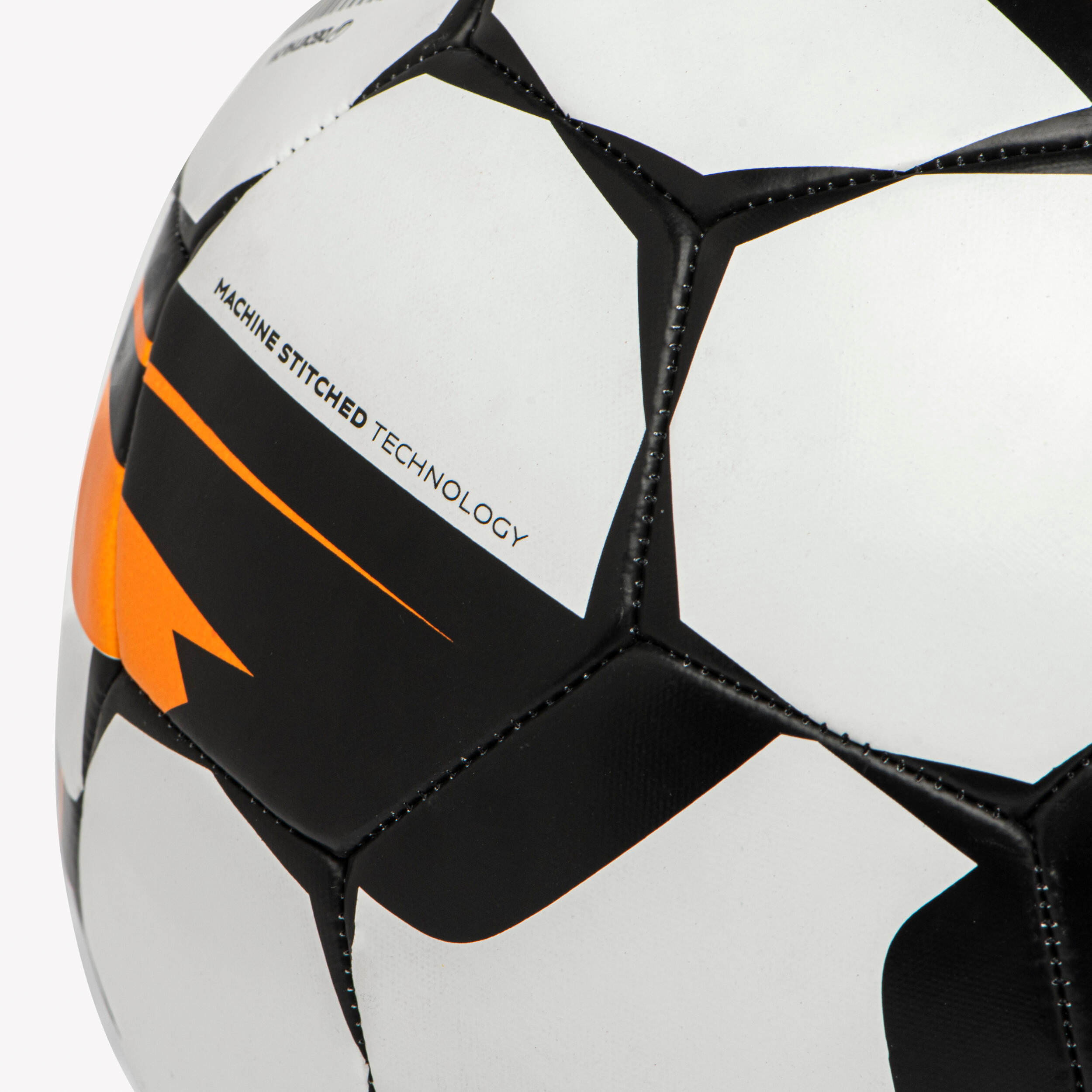 Training Ball Resist Size 5, Machine Stitched, Rubber Coating - White