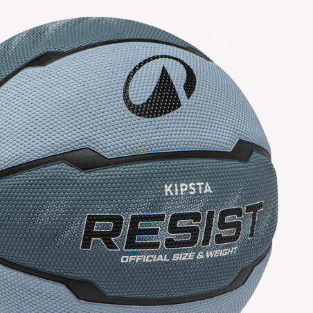 М'яч баскетбольний Resist для хлопців/чоловіків розмір 7 сірий/синій