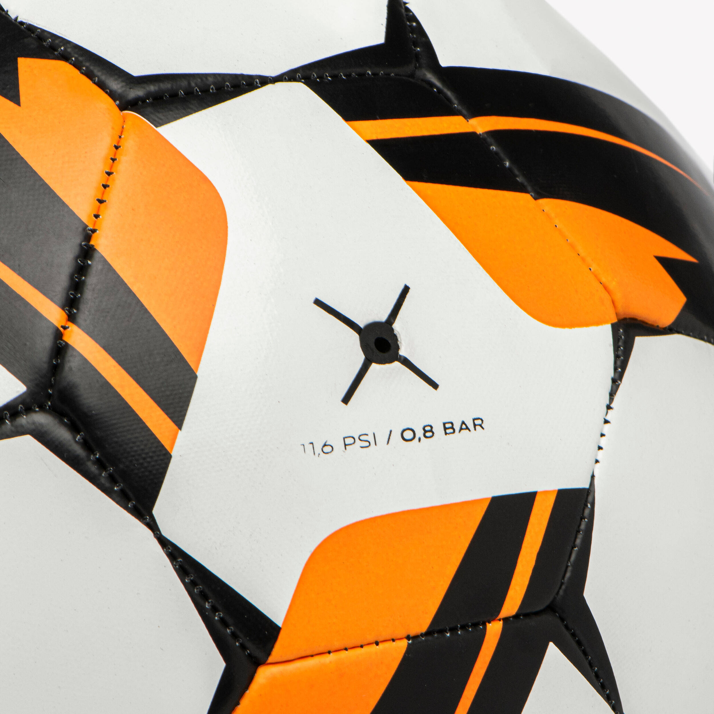 Training Ball Resist Size 5, Machine Stitched, Rubber Coating - White -  3