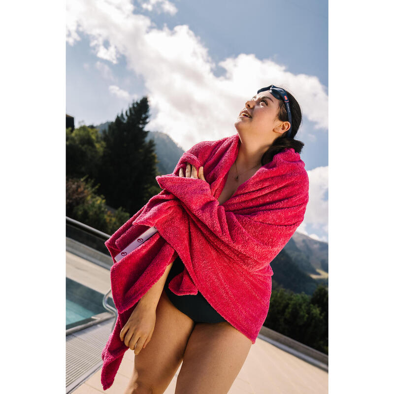Çok Yumuşak Mikrofiber Havlu - XL Boy - 110 × 175 - Pembe