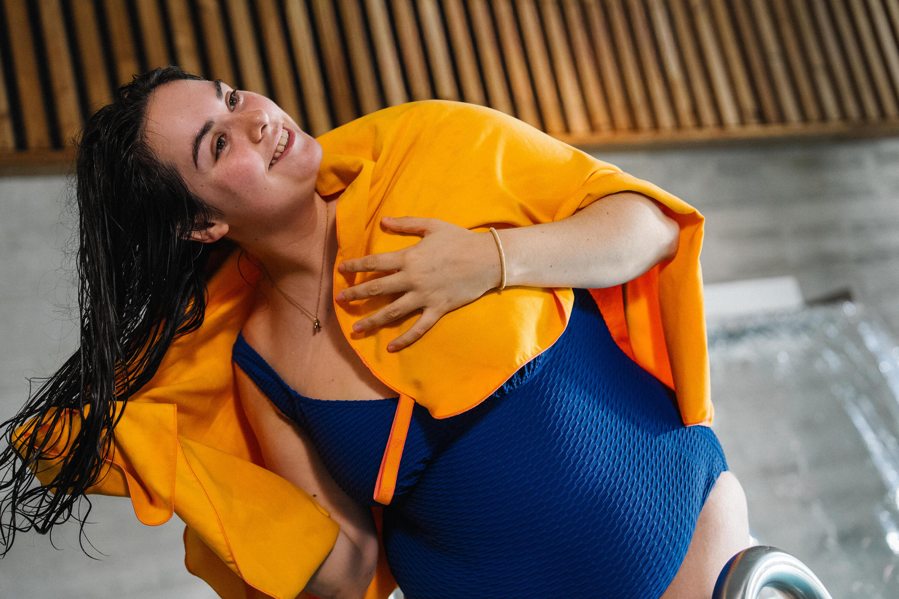 Serviette de bain microfibre taille L 80 x 130 cm, orange 6/7