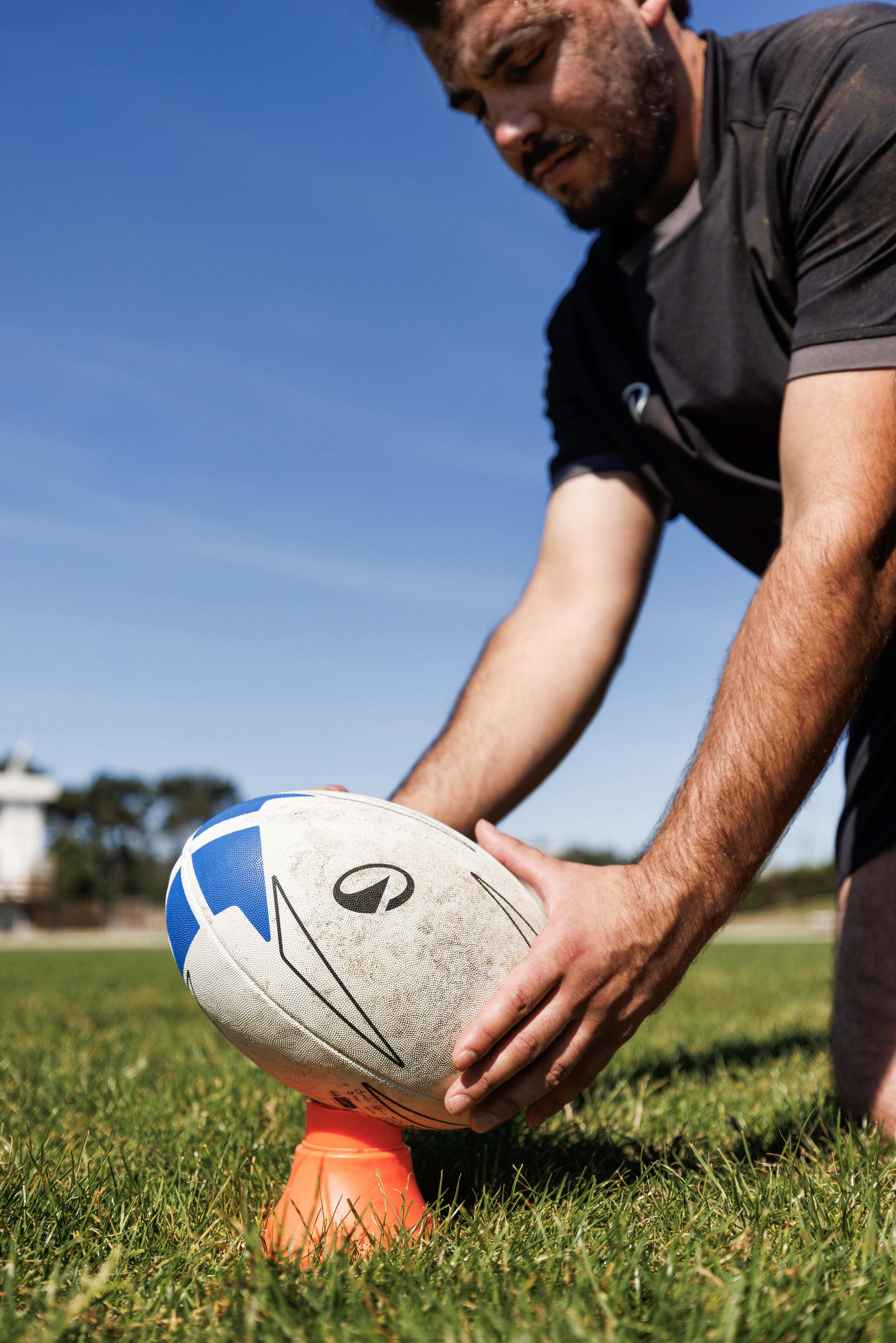 Rugby-Einsteigerball Grösse 5, Blau 9/9