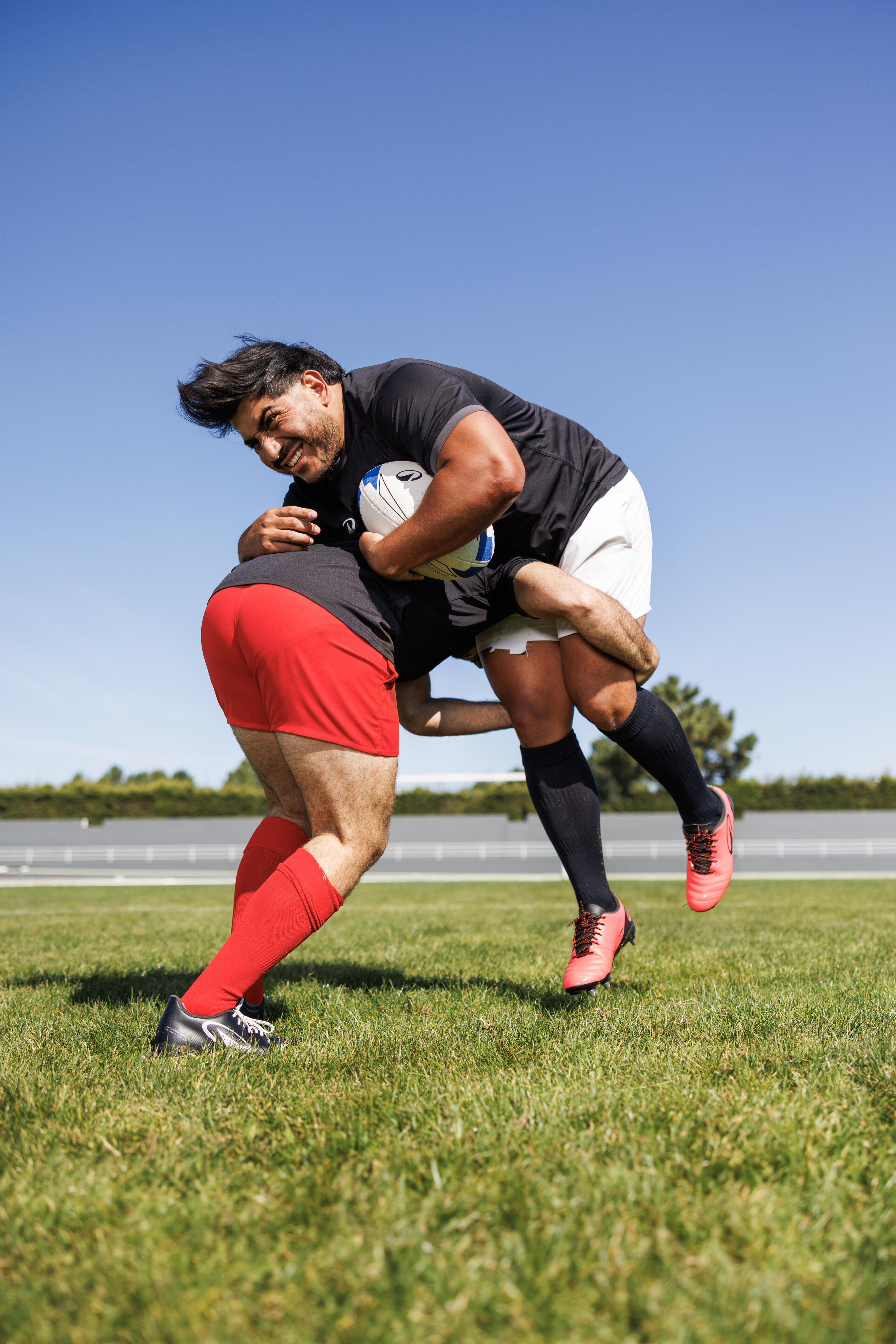 Chaussette de rugby Adulte - Chaussette R500 Rouge 3/3
