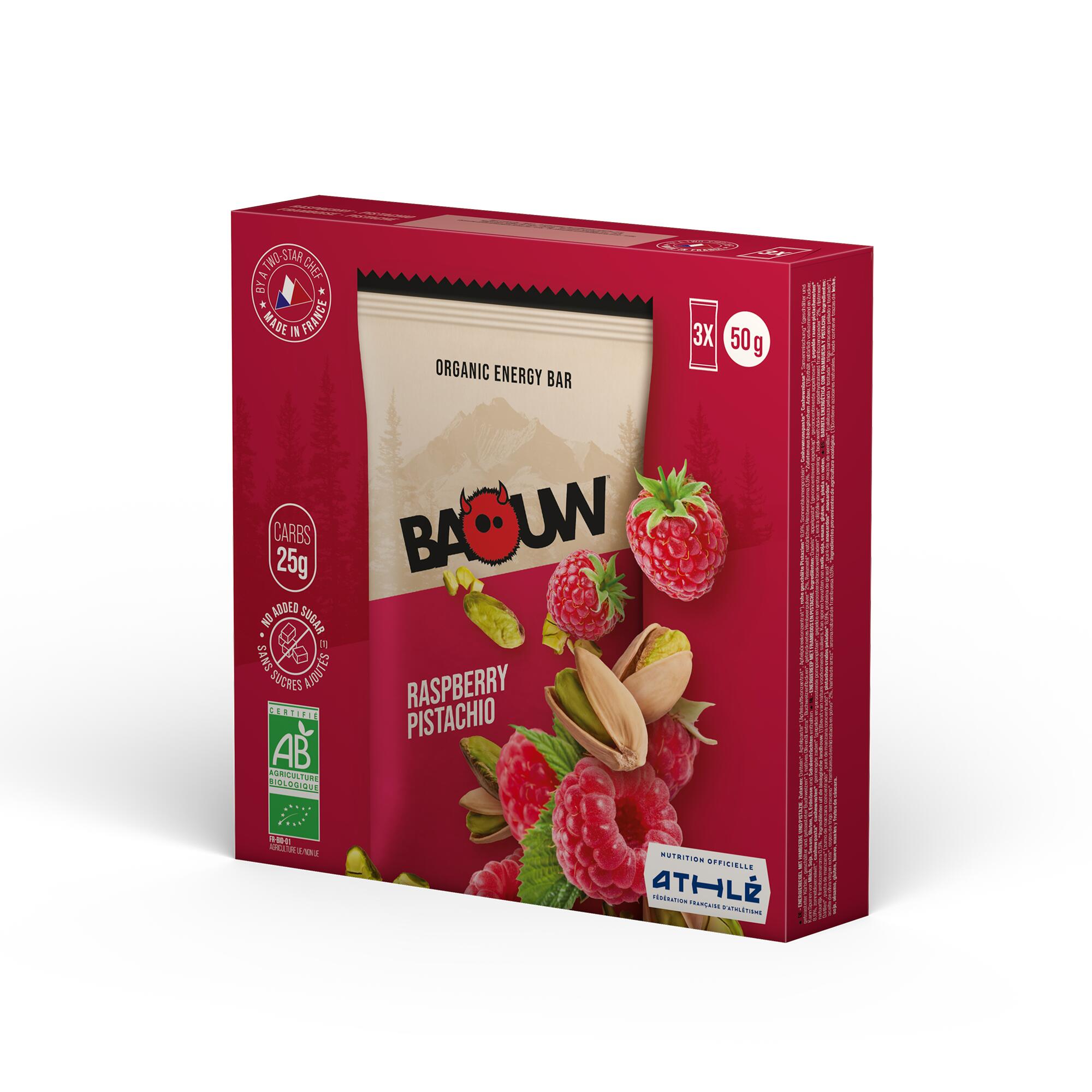 Barres énergétiques bio extra framboise x3 1/1