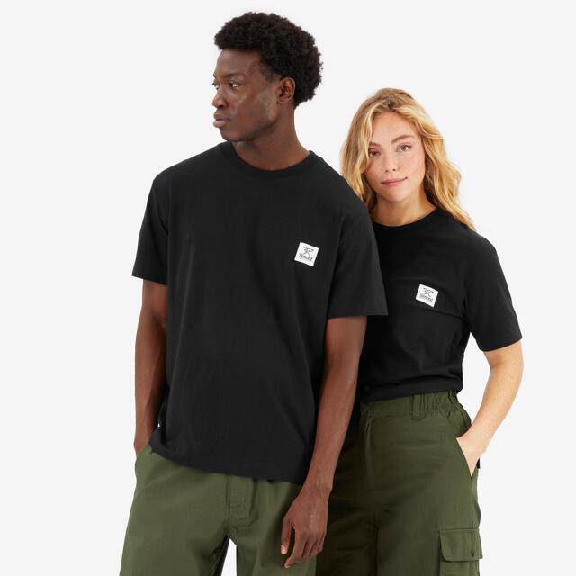 Herren/Damen T-Shirt Baumwolle Fairtrade-/Max Havelaar schwarz