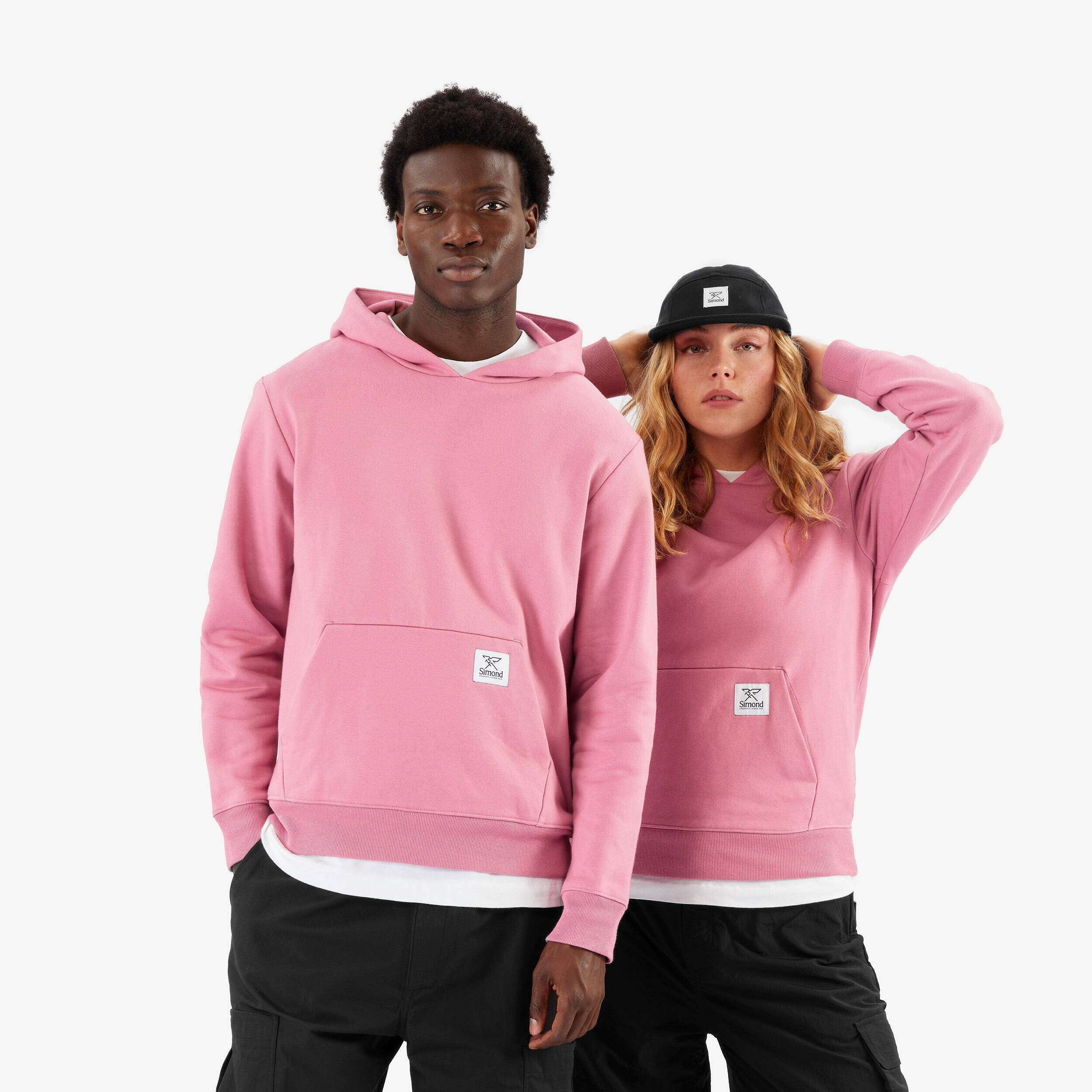 Unisex Fairtrade/Max Havelaar cotton hoodie, pink -  5