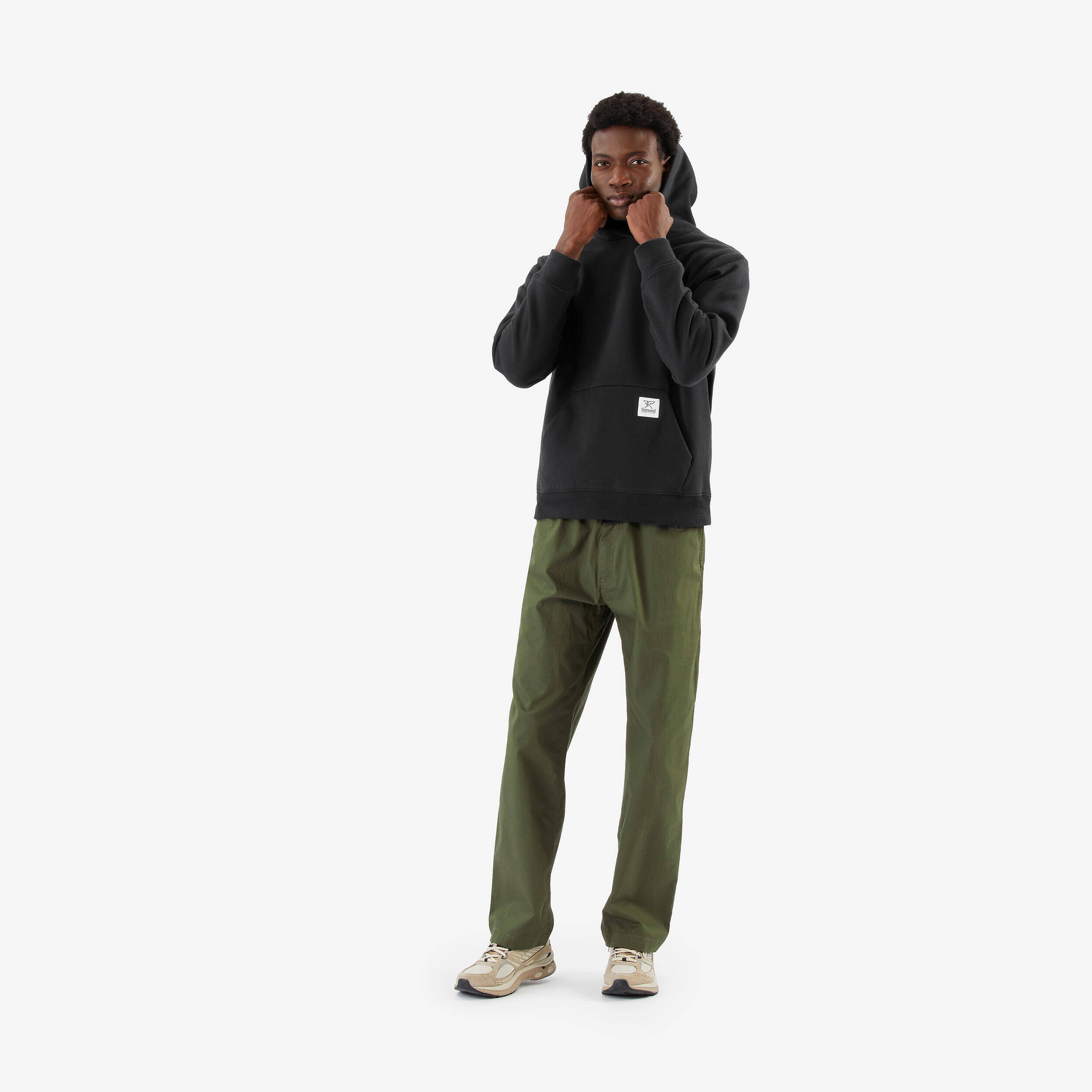 Unisex Fairtrade/Max Havelaar cotton hoodie, black -  2