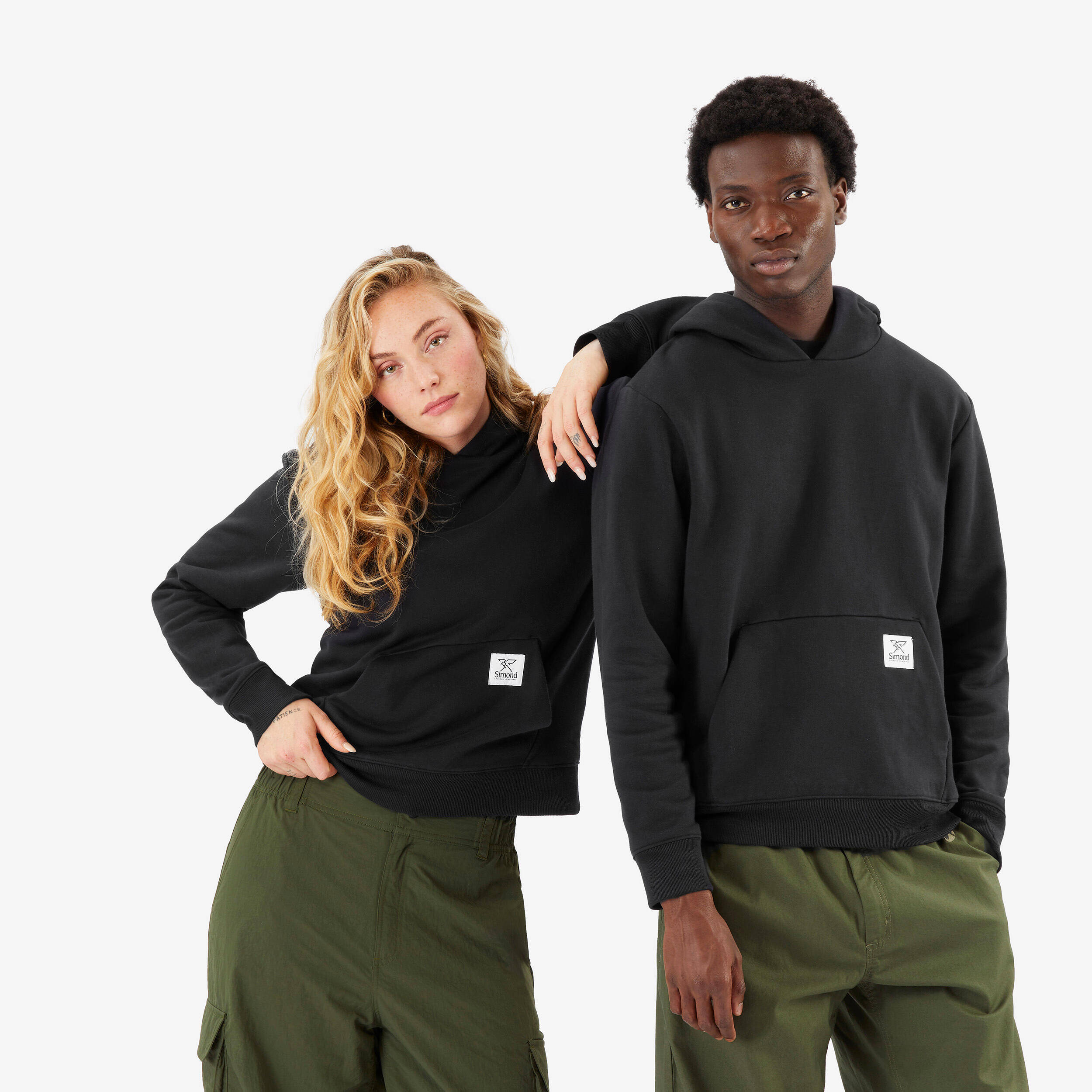 Unisex Fairtrade/Max Havelaar cotton hoodie, black -  5