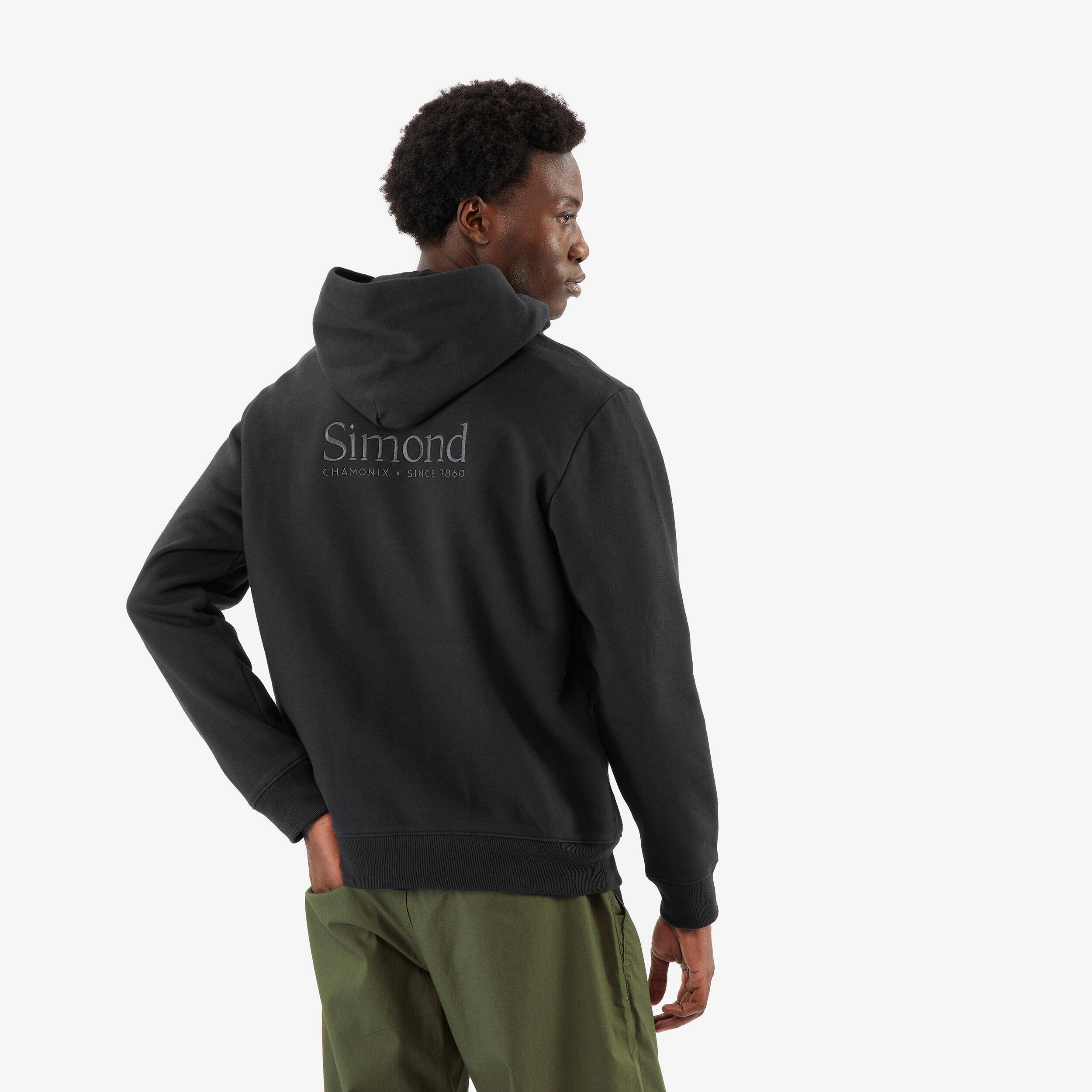Unisex Fairtrade/Max Havelaar cotton hoodie, black -  4