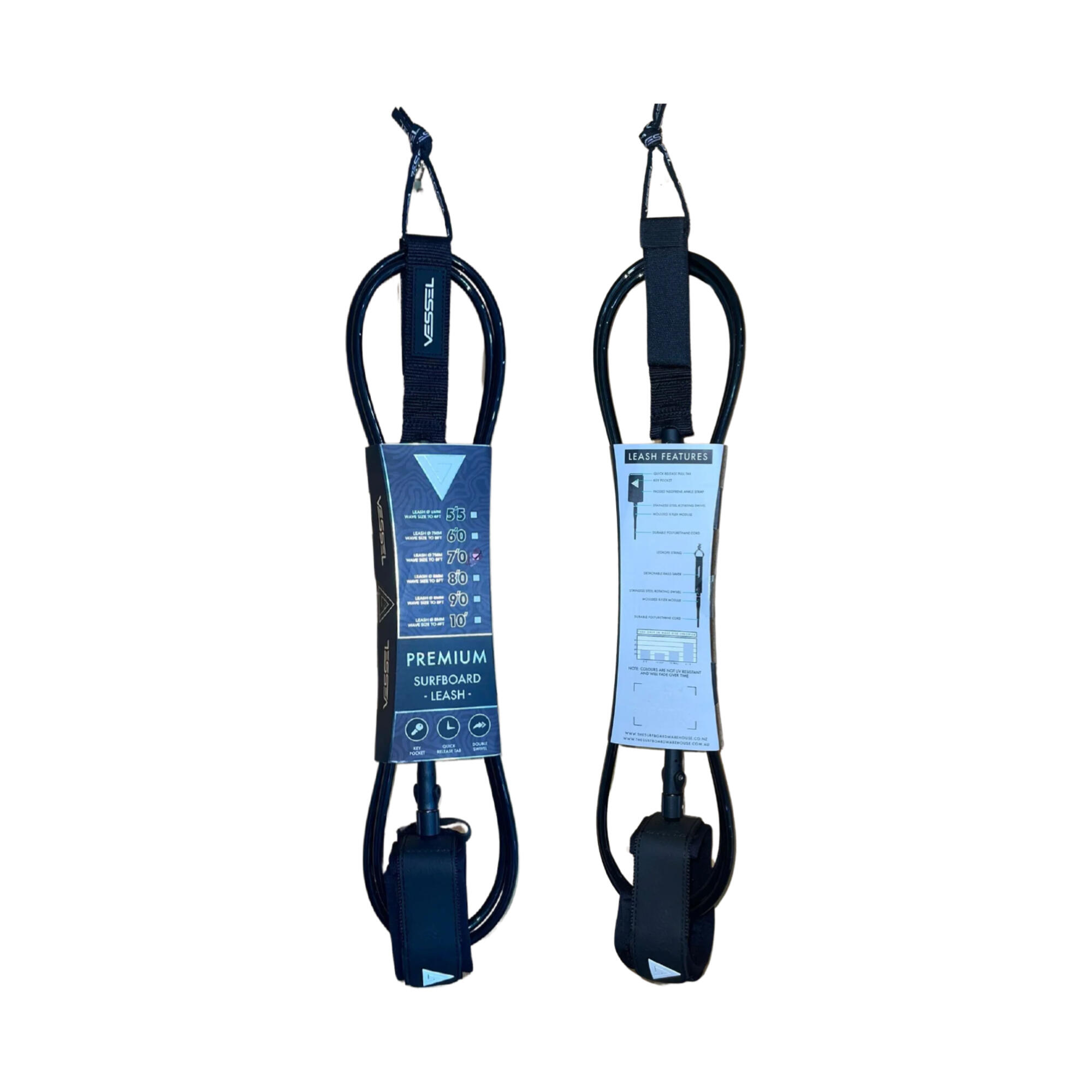 Vessel Premium Leg Rope - 8'0"