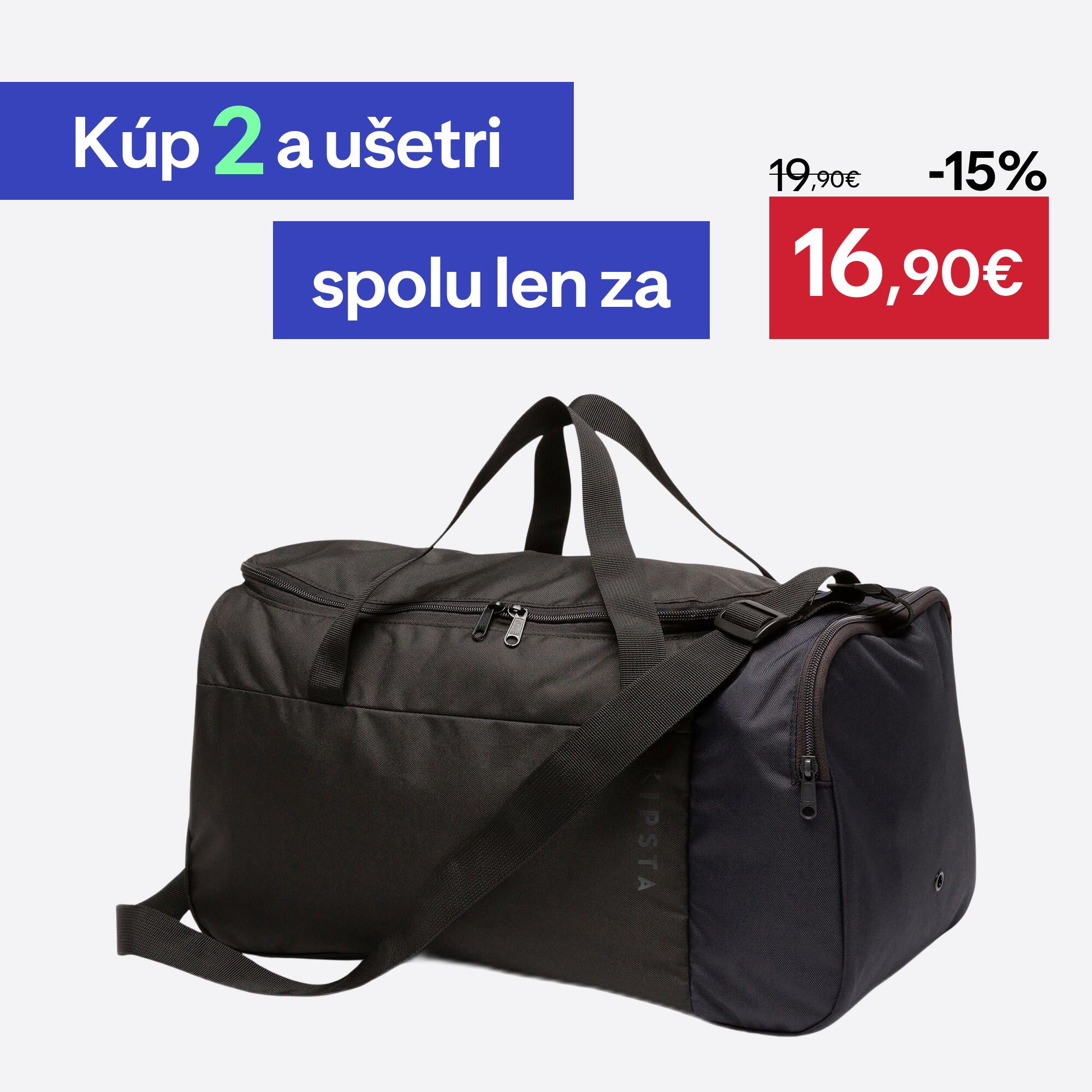 DECATHLON Športová taška Essential 35 l čierna 35 l