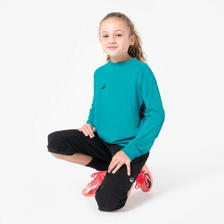 Футболка воротарська дитяча F100 бірюзова