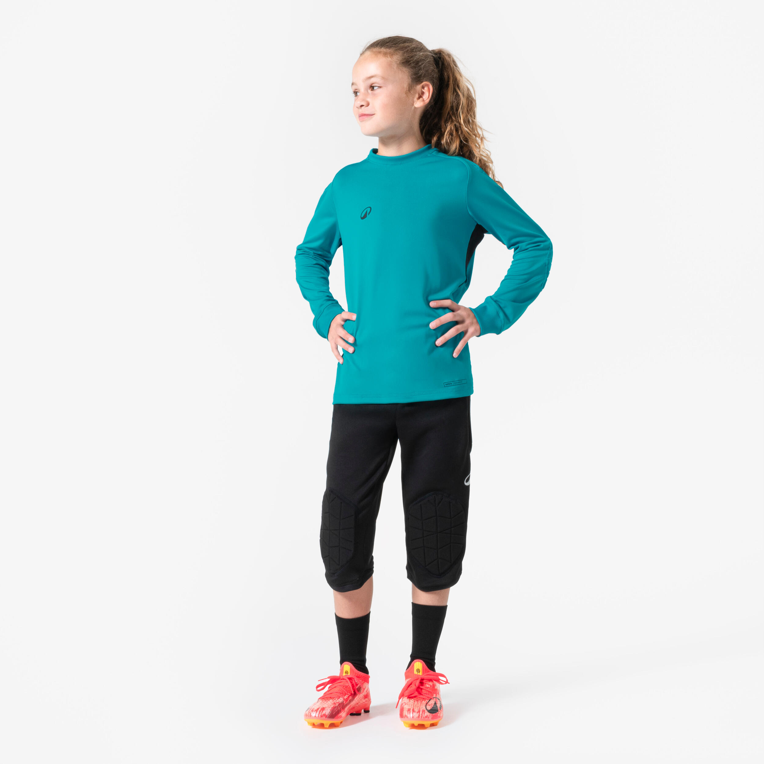 Kids' Soccer Goalkeeper Shirt – F 100 - KIPSTA