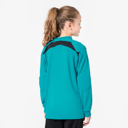 Футболка воротарська дитяча F100 бірюзова