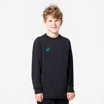 Keepershirt voor voetbal kinderen f100 zwart