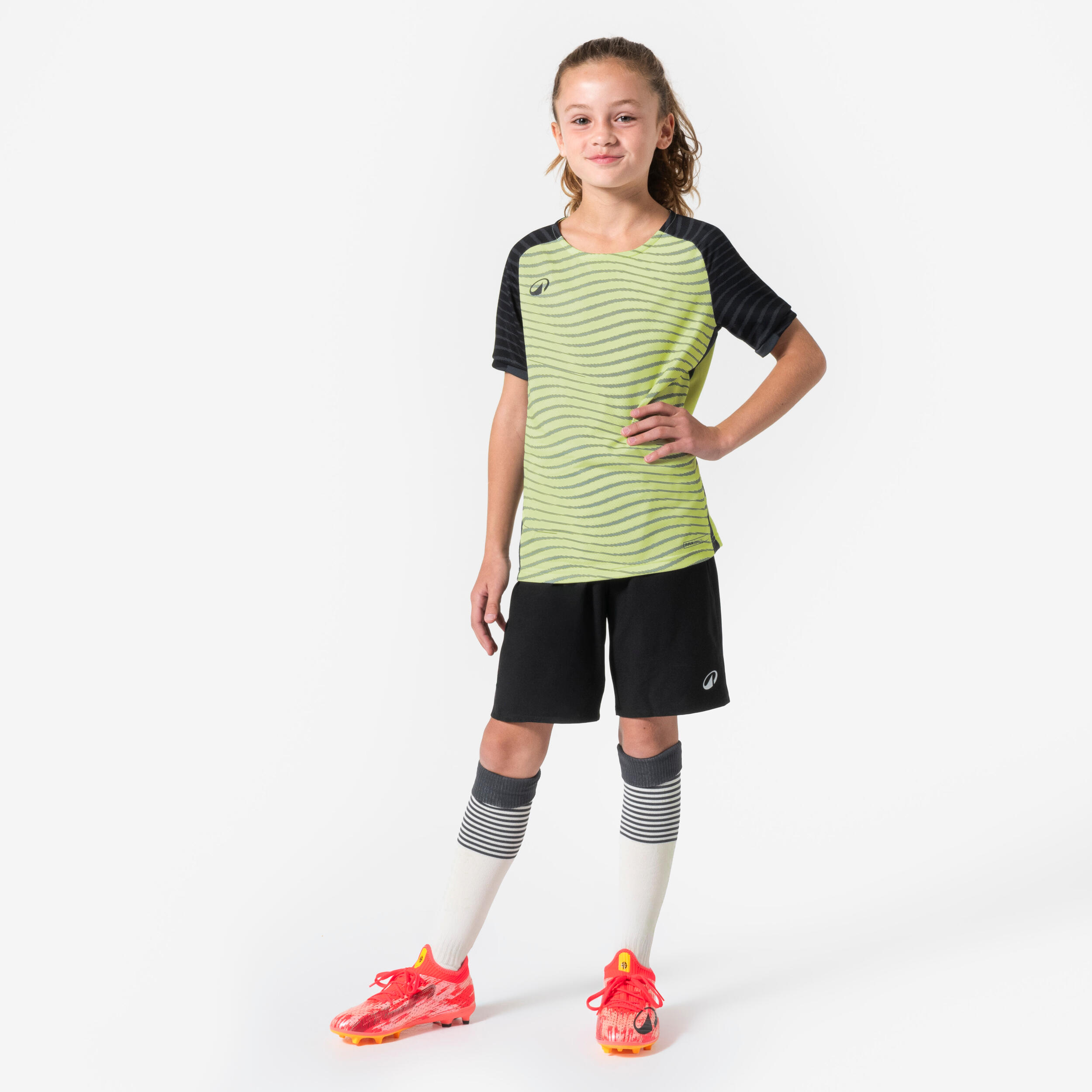 Kids Football Shorts Viralto - Black