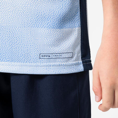 Футболка дитяча Viralto для футболу синя/світло-блакитна