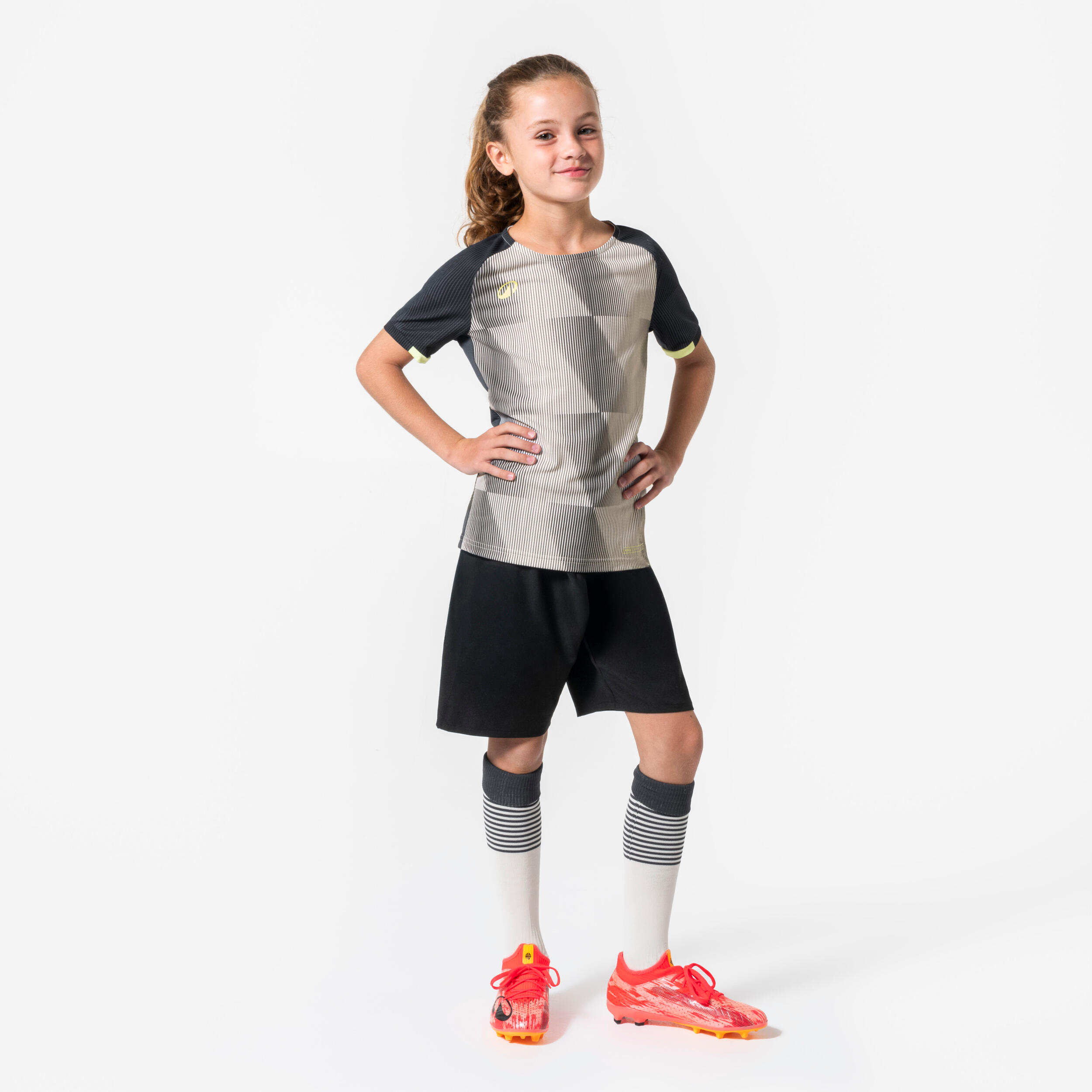 Maillot de soccer à manches courtes enfant, Viralto 6/8