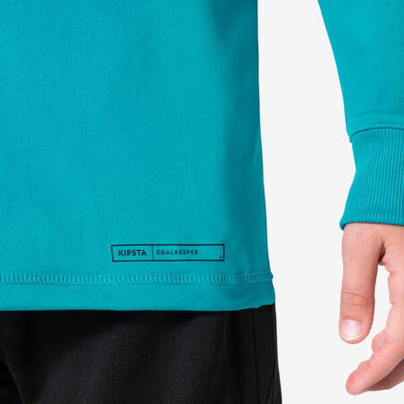 Футболка воротарська дитяча F100 бірюзова