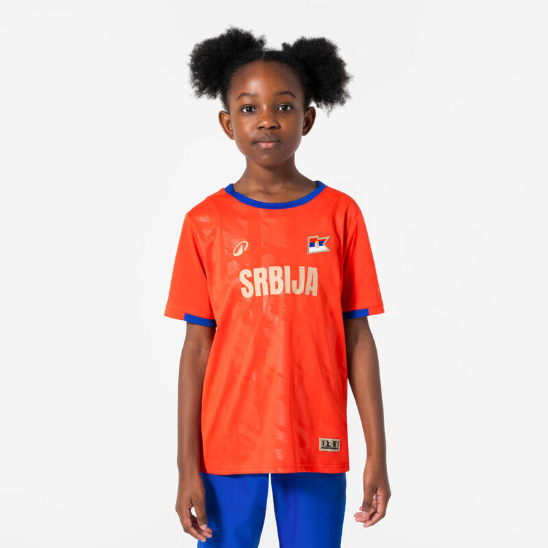 Tricou de fotbal suporter Serbia 2026 copii