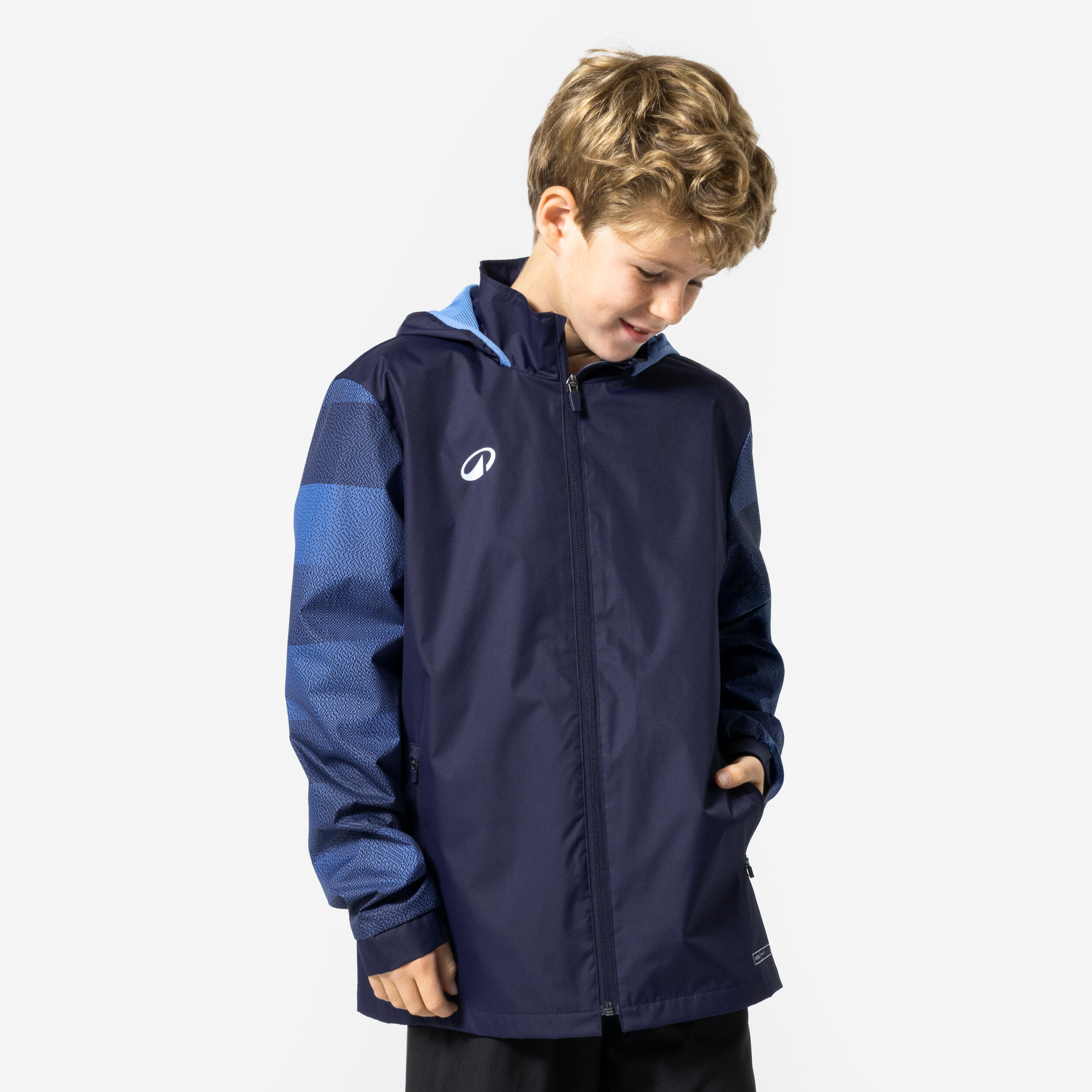 Coupe-pluie enfant VIRALTO JR CHECK Marine et manche motifs bleu 8/8