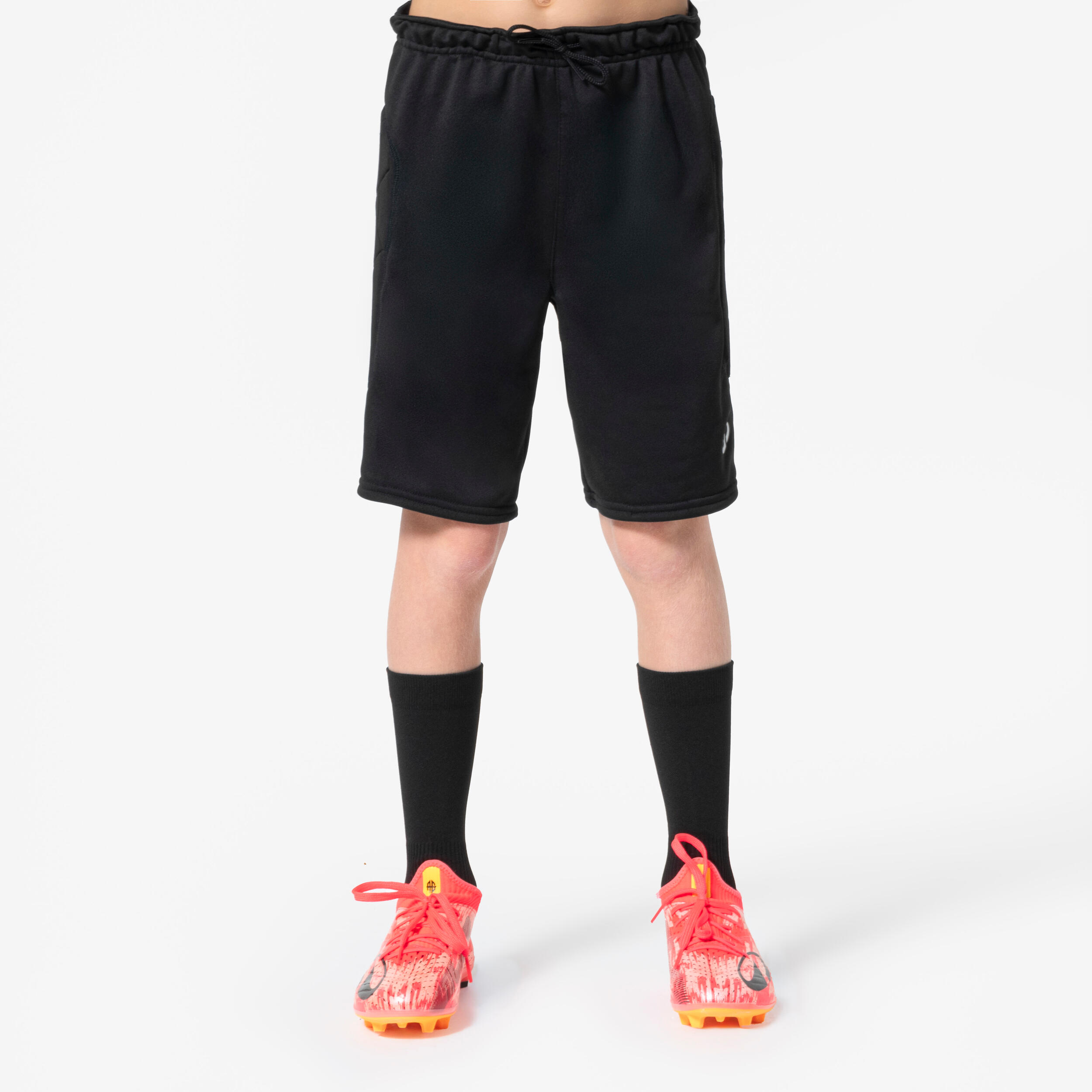 F100 Kids' Goalkeeper Shorts - Black