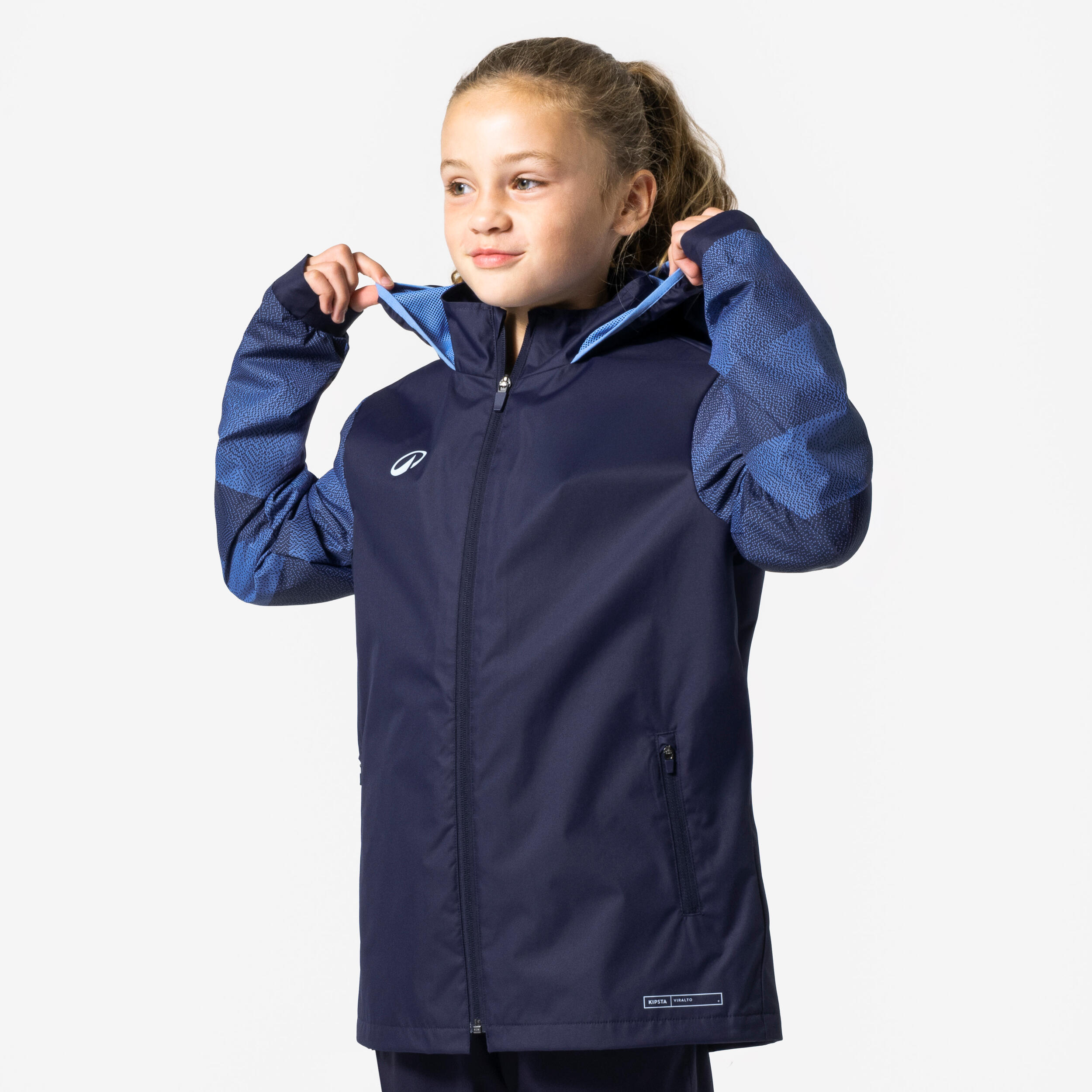 Coupe-pluie enfant VIRALTO JR CHECK Marine et manche motifs bleu 2/8