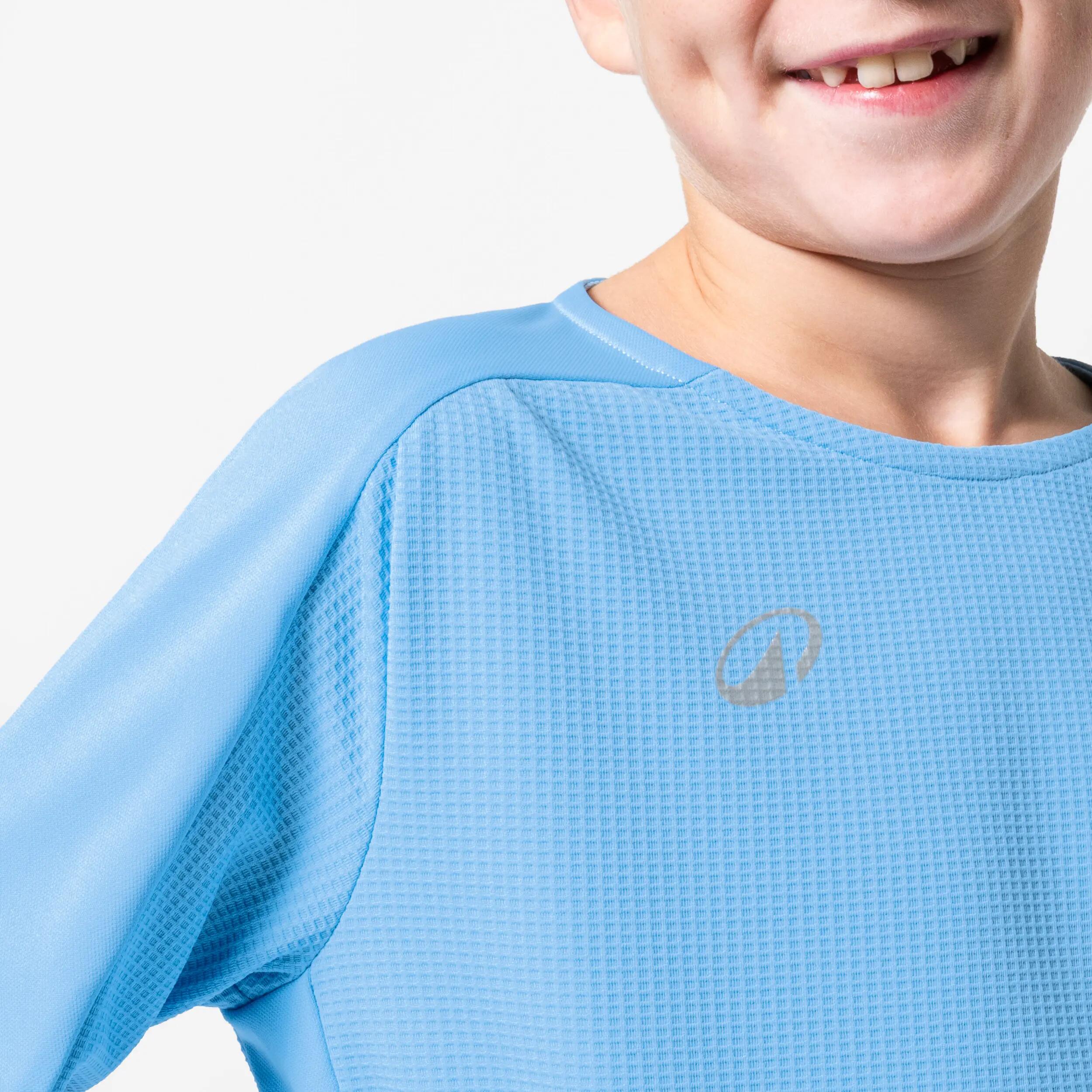 Kinder Fußball Trikot langarm - Viralto Club hellblau 3/7