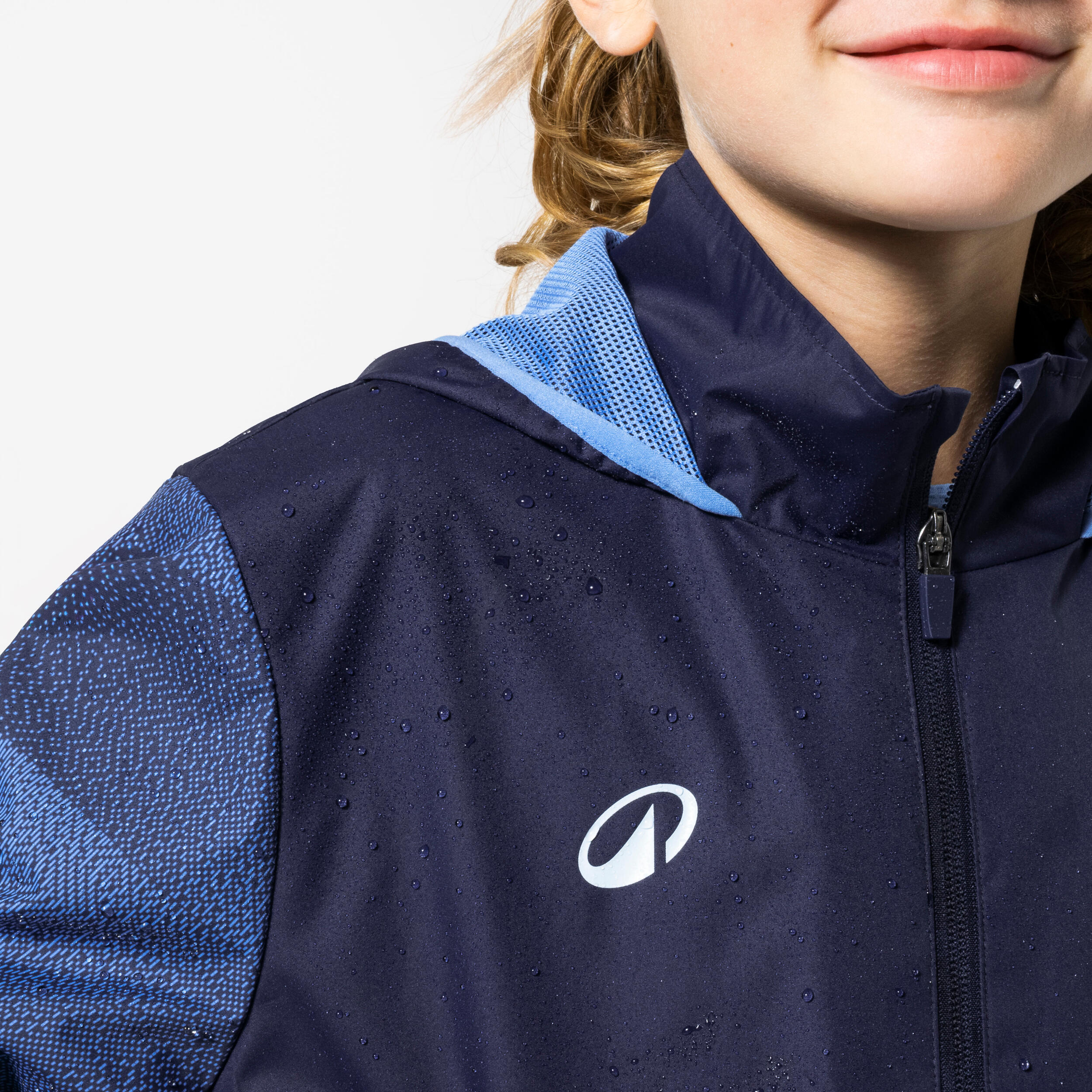 Coupe-pluie enfant VIRALTO JR CHECK Marine et manche motifs bleu 5/8