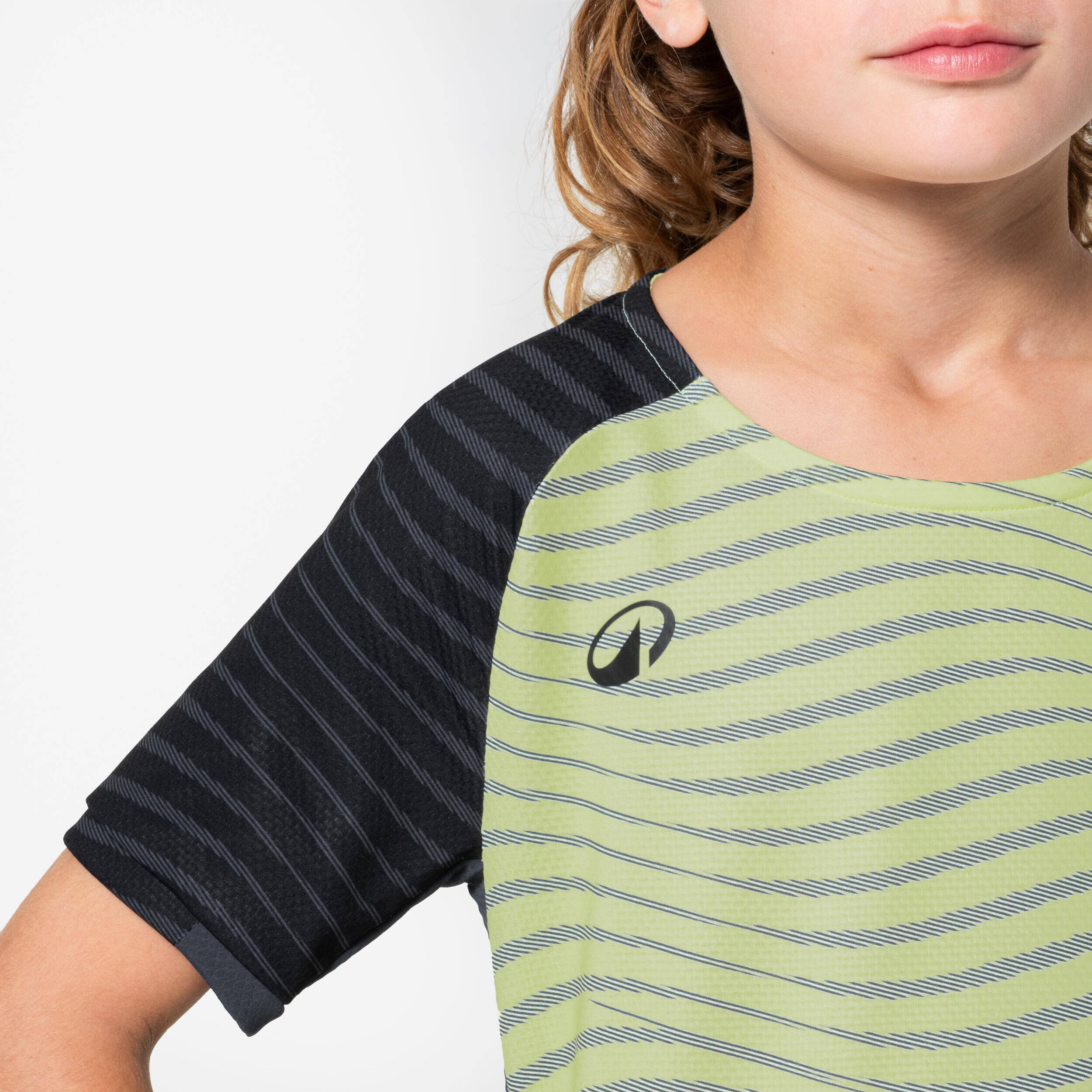 Kids' Short-Sleeved Football Shirt Viralto Ripples - Yellow/Black -  3