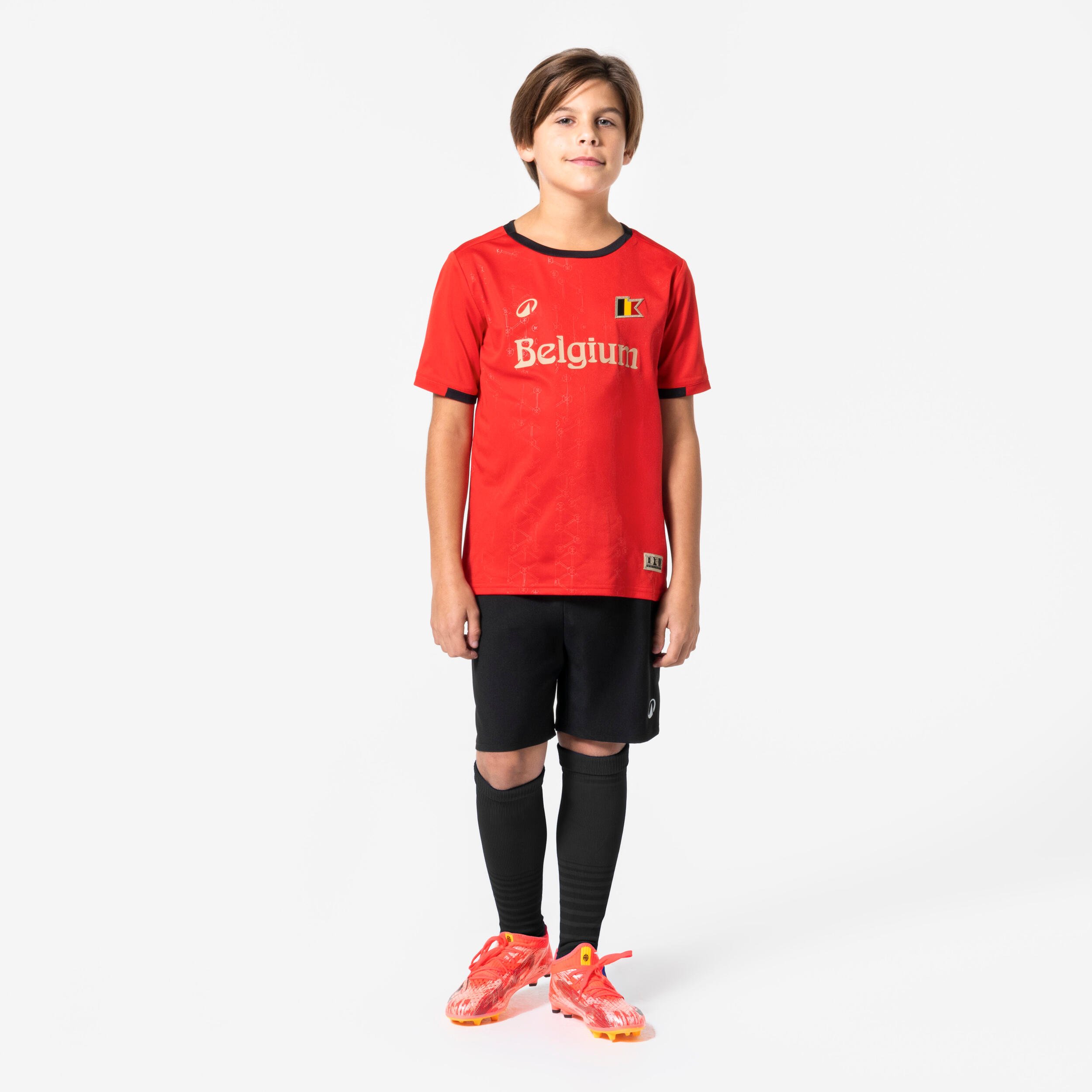 Camiseta de fútbol para aficionado Bélgica niño 2026 4/7
