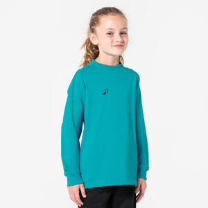 Camiseta de portero F100 niño turquesa